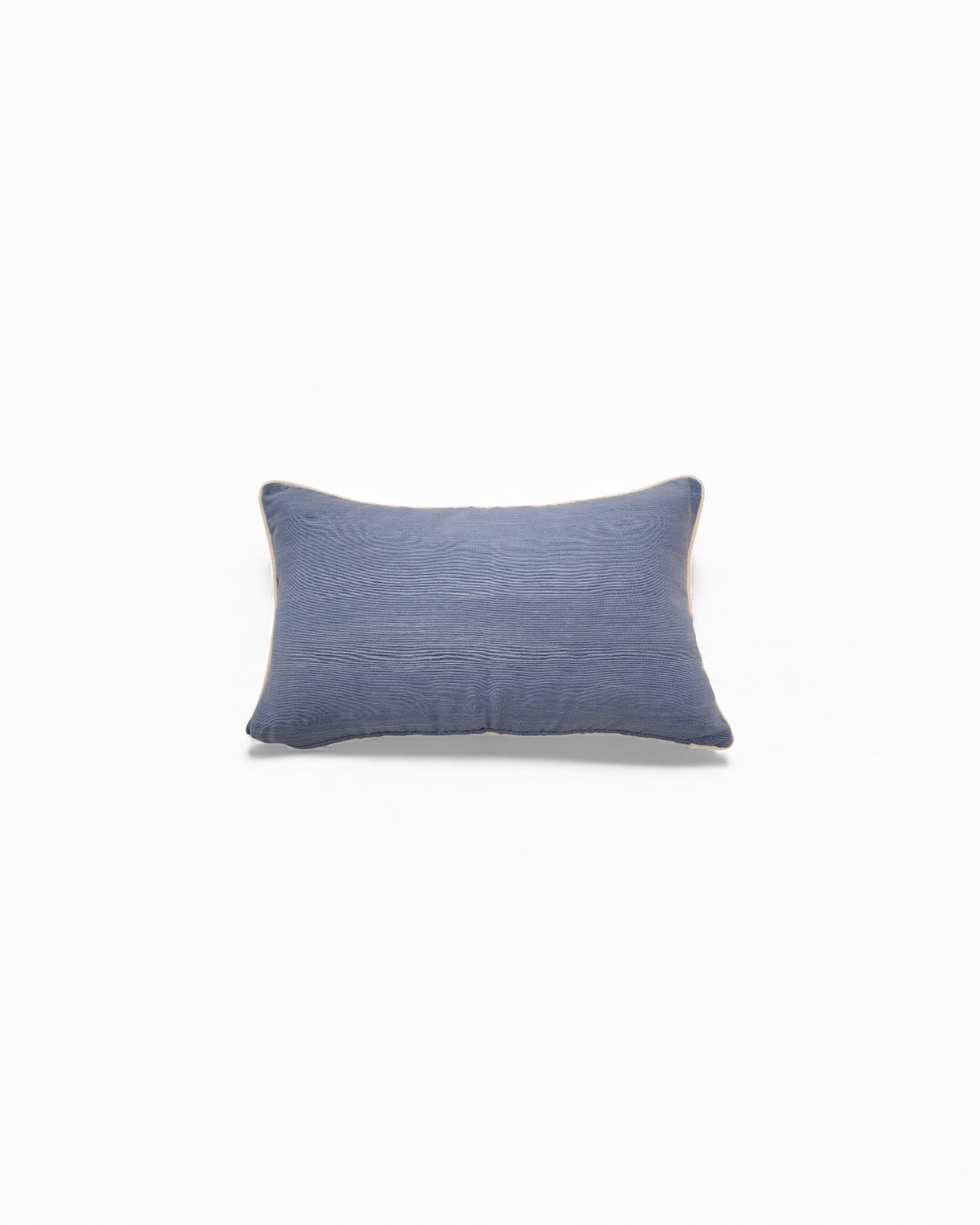 Handwoven Khit Lumbar Cushion - Deep Blue & Orange