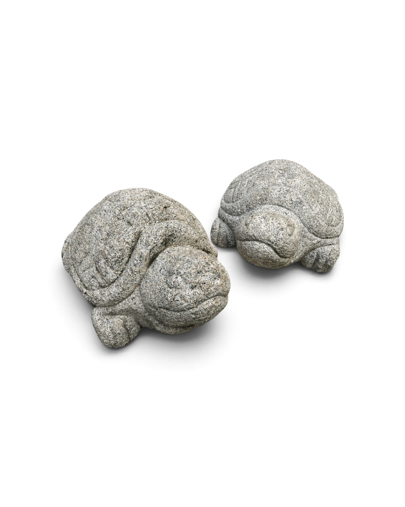 Pair of Traditional Korean Stone Turtle Sculptures