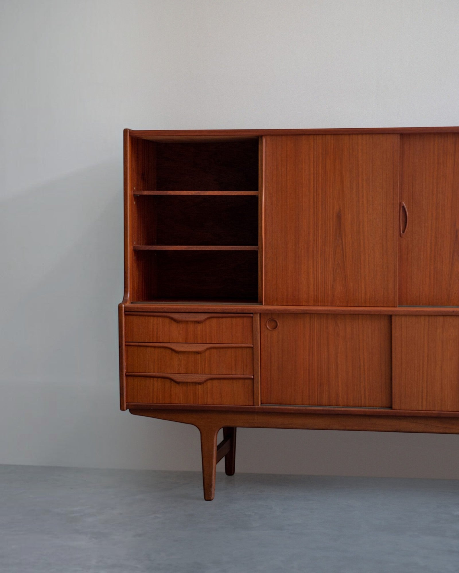 Danish High Sideboard in Teak