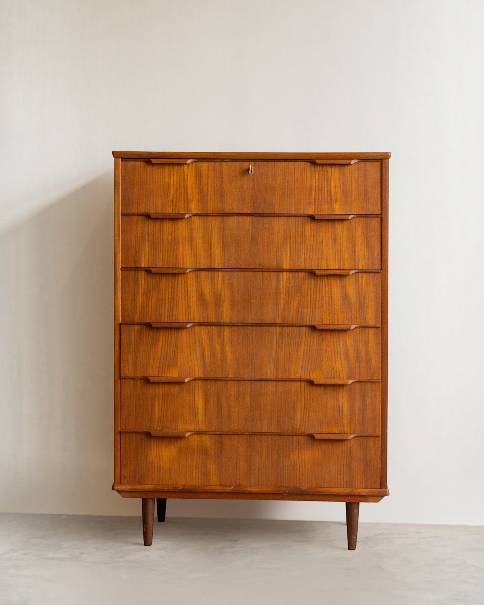 Teak Tallboy Chest of Drawer