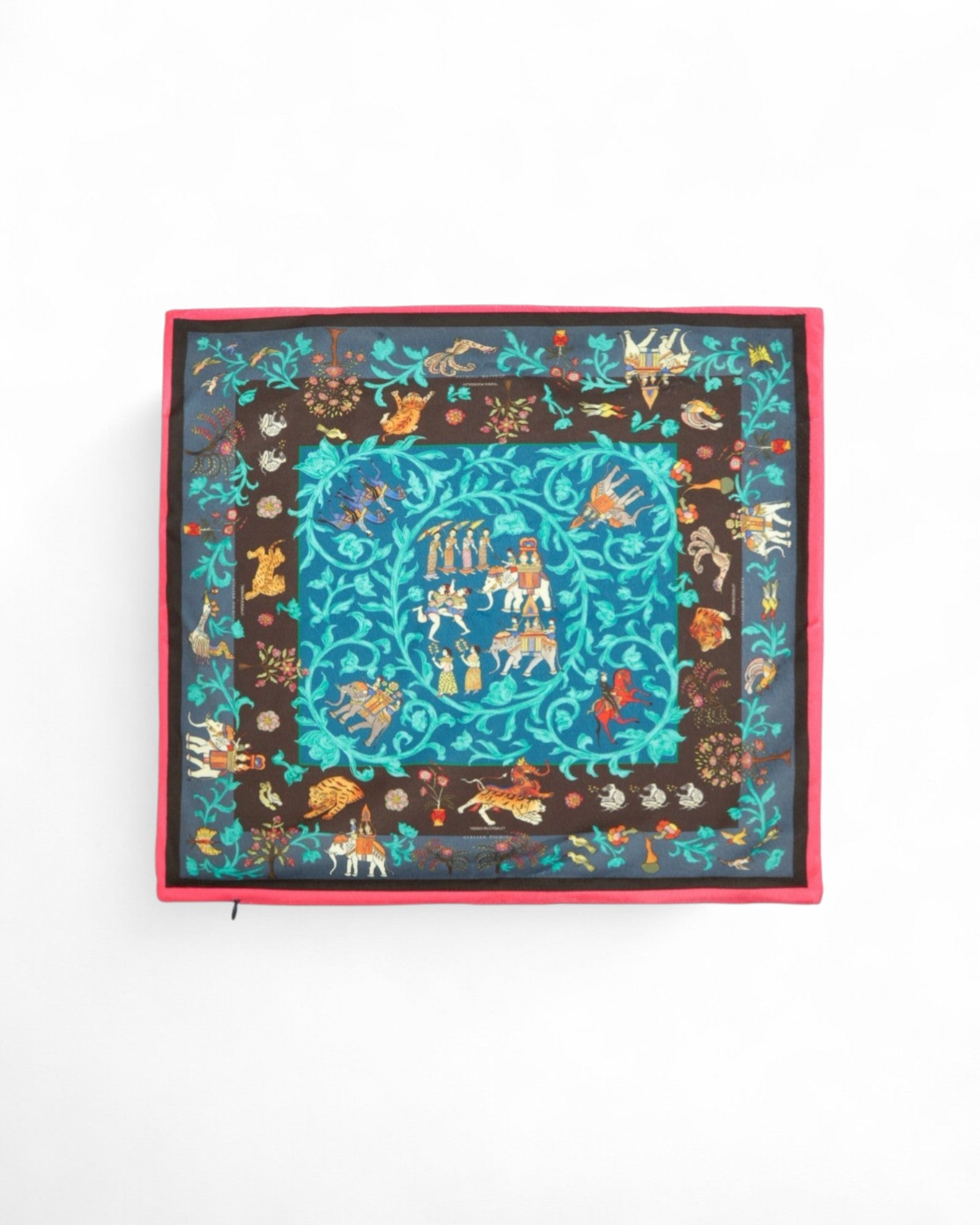 Silk Pillowcases – Square with Thai Fairy Tales Print (Set of 2)
