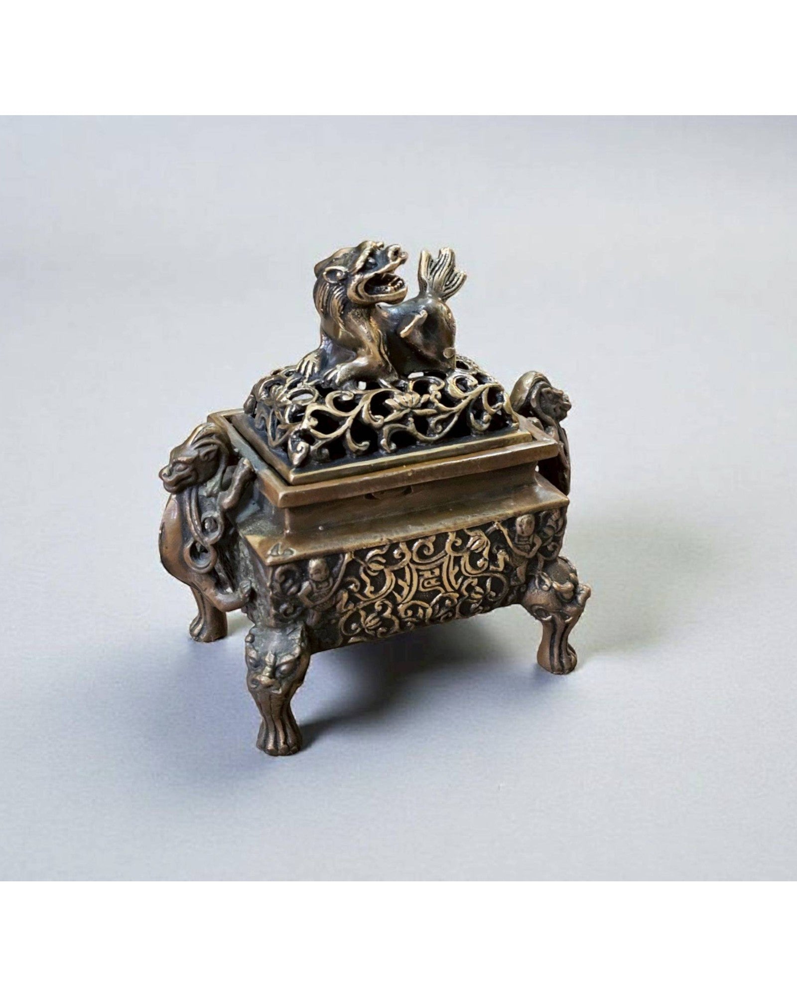 Bronze Censer with Kirin Finial