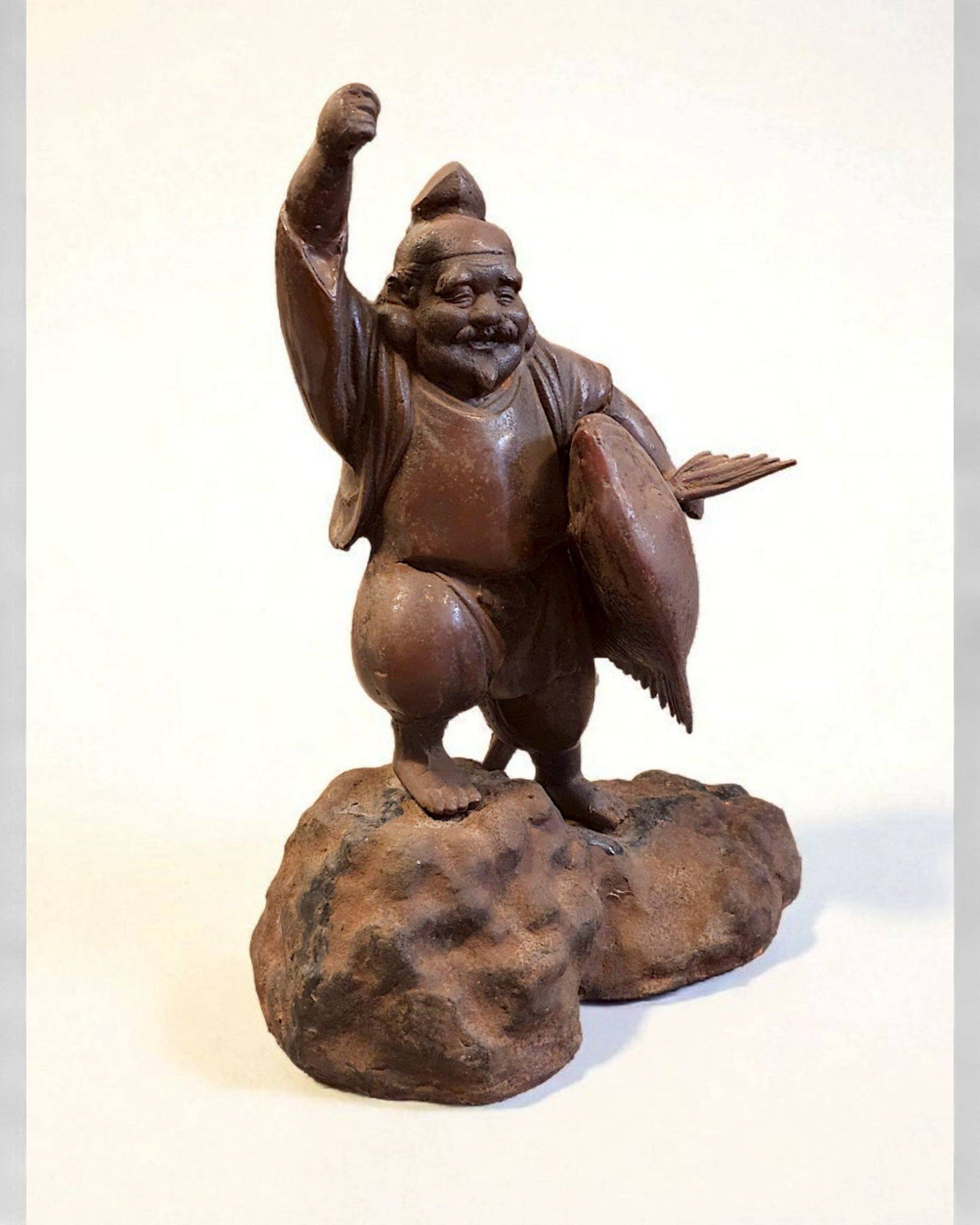 Bronze Ebisu Diety with Sea Bream