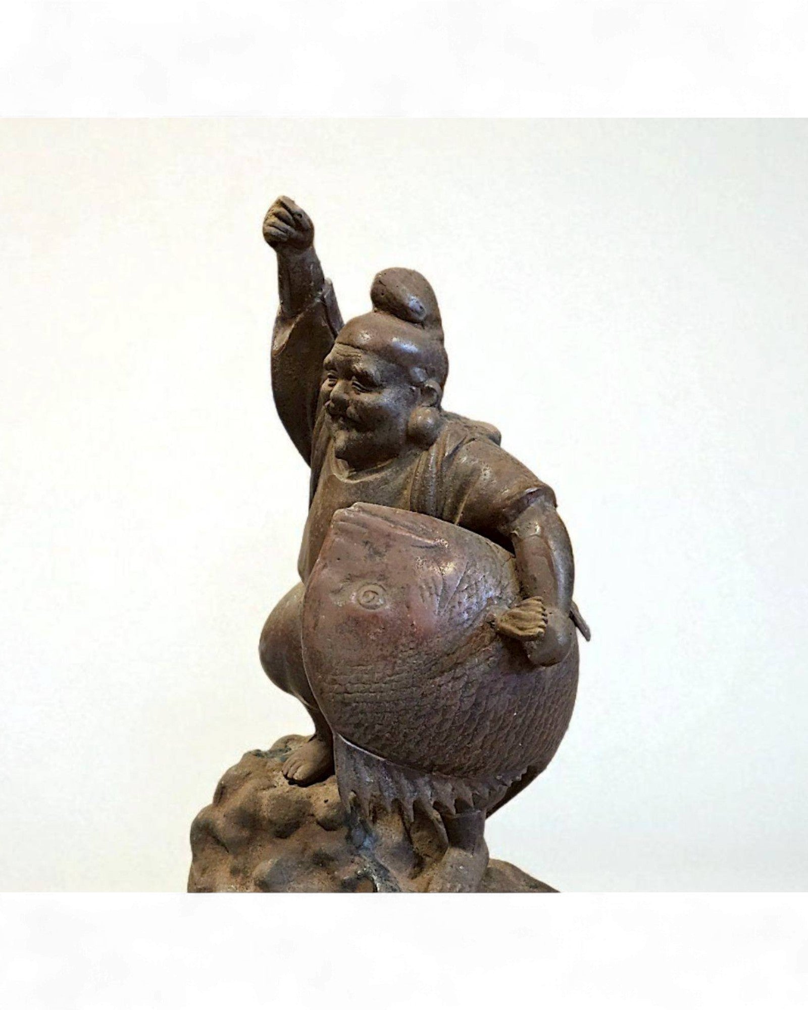 Bronze Ebisu Diety with Sea Bream