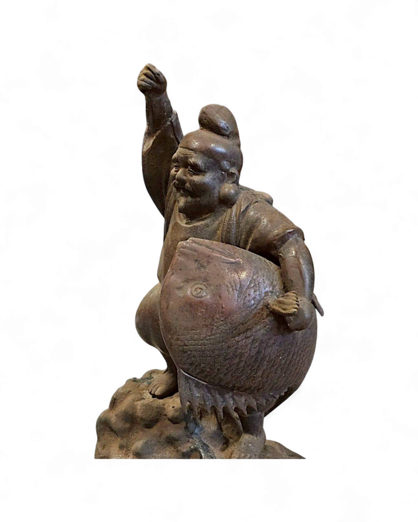 Bronze Ebisu Diety with Sea Bream