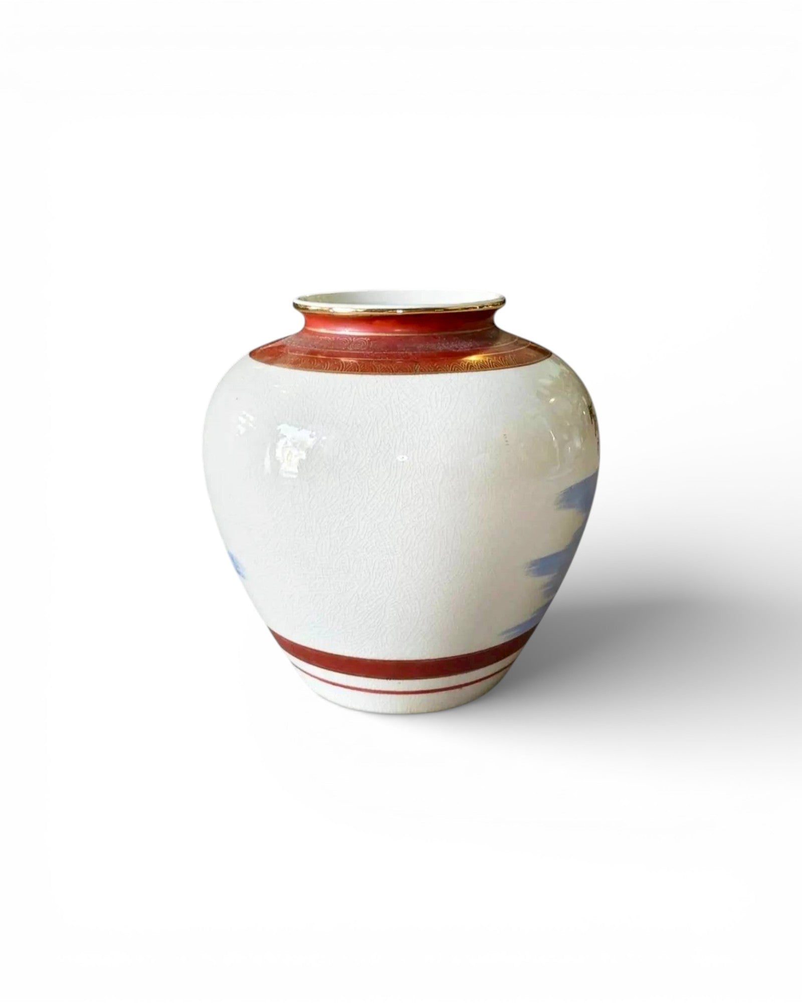 Antique Japanese Kutani Landscape Vase