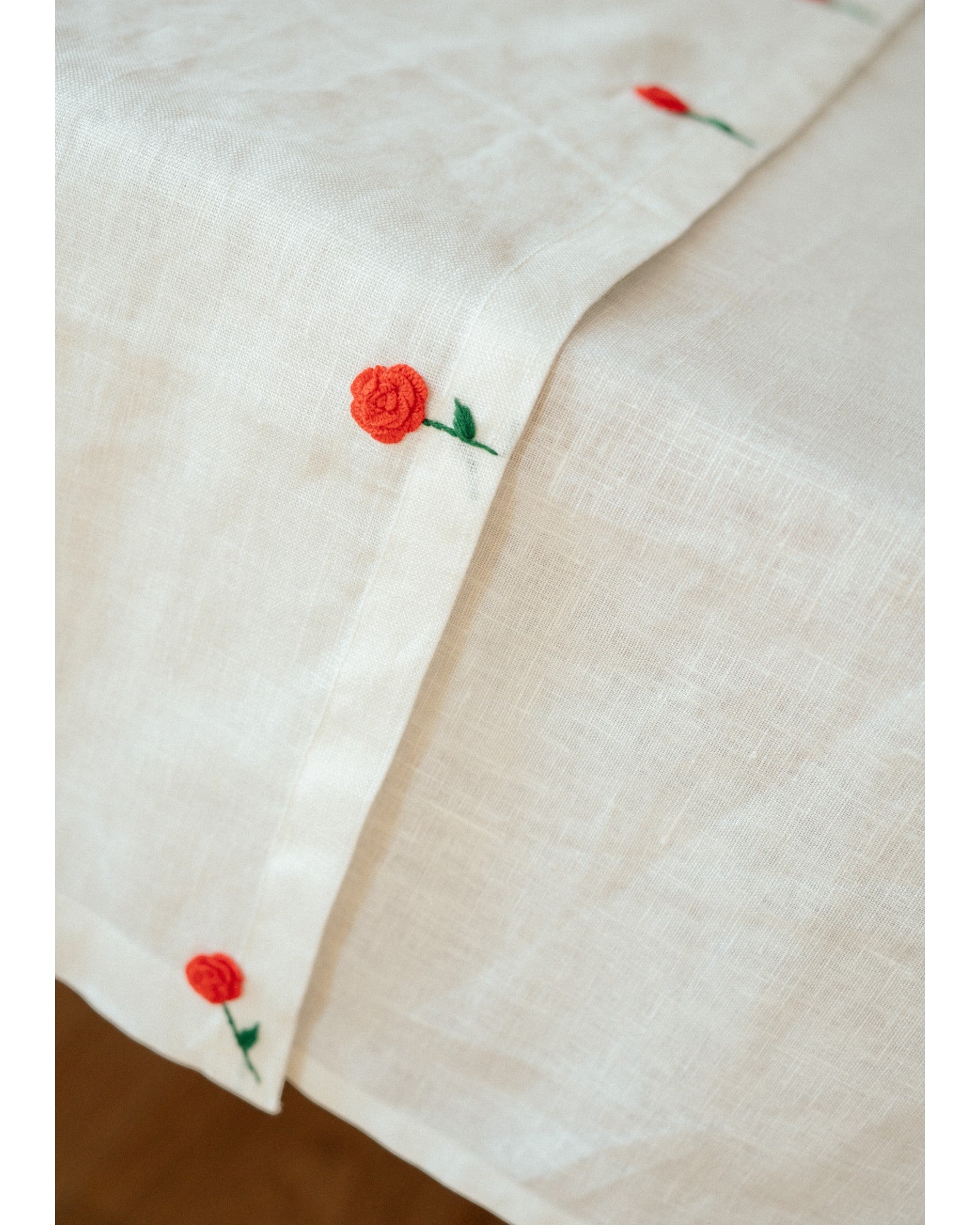 Rose Embroidery  Set of 4