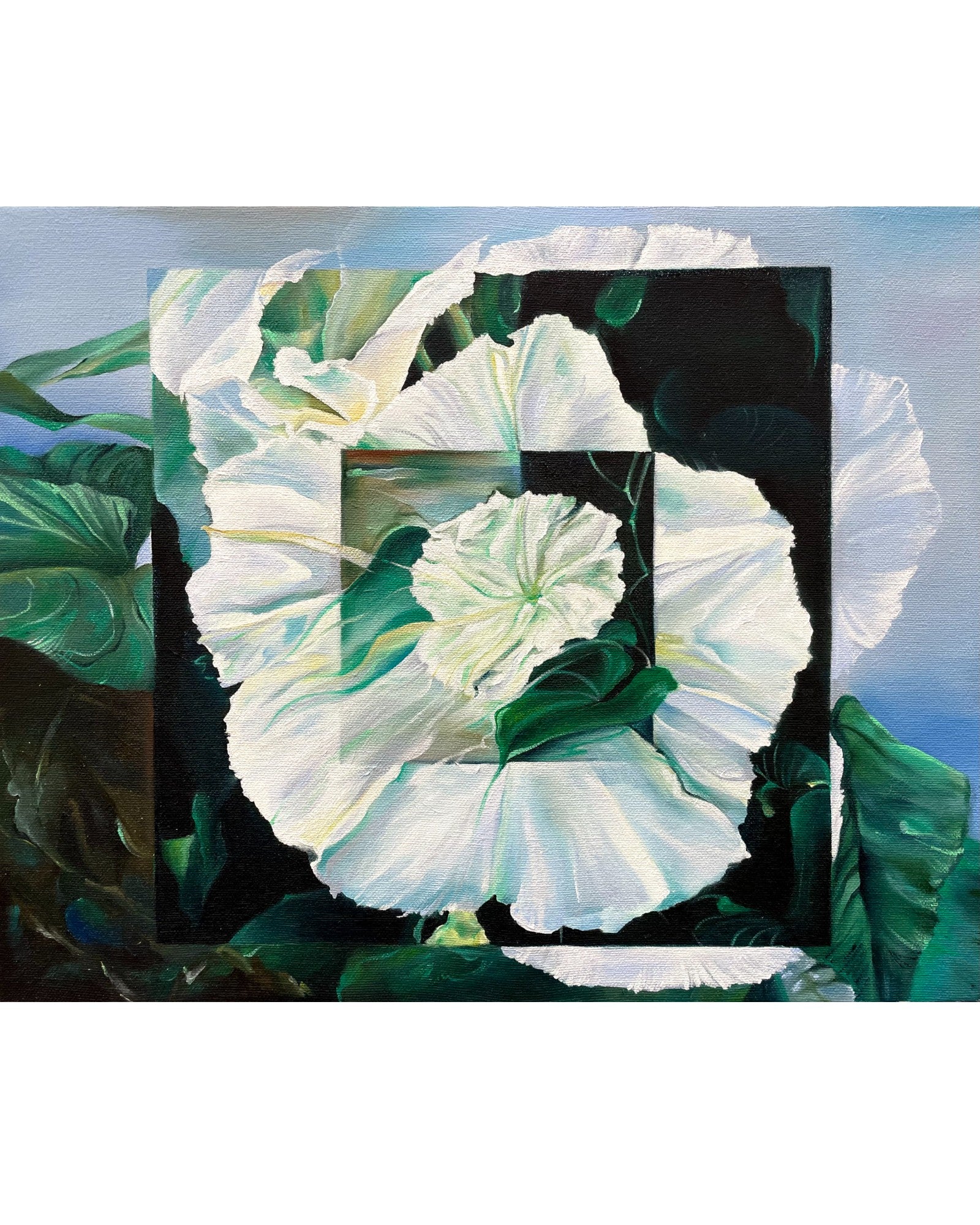 Moonflowers - [Framed]