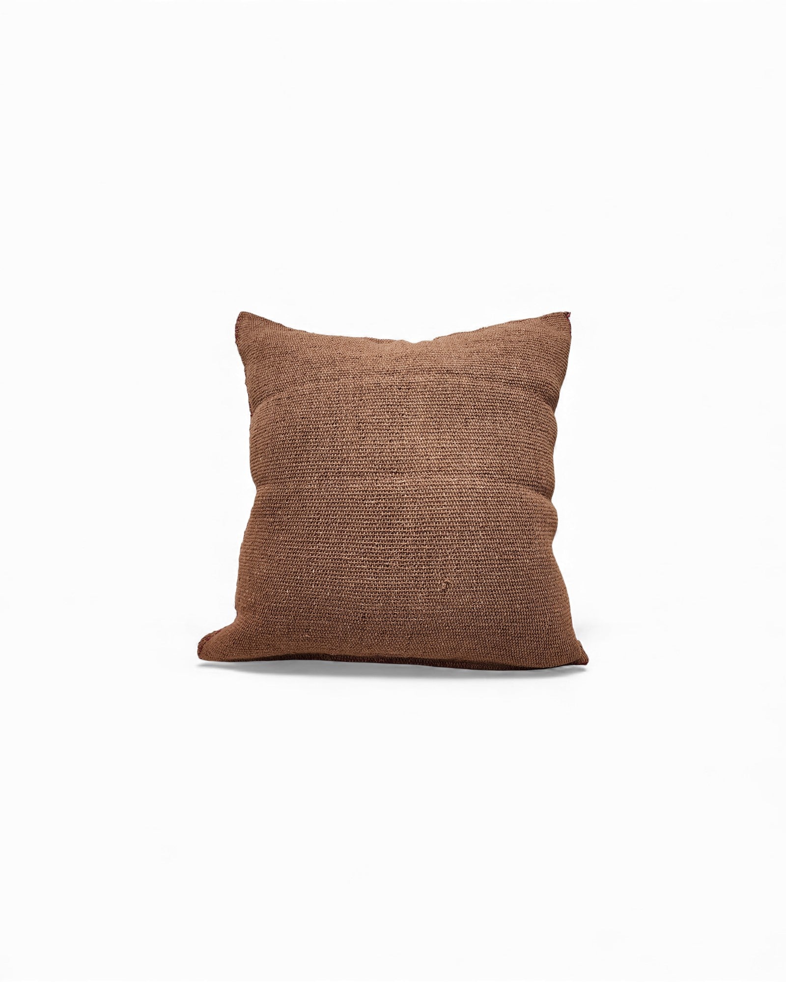 Handwoven Waist Loom Weave Cushion - Tan