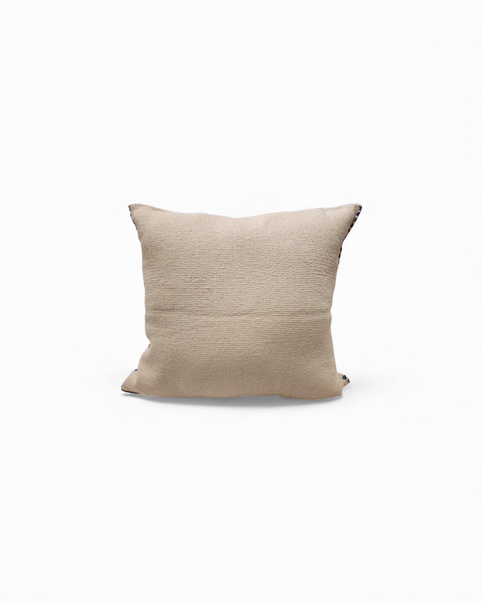 Handwoven Waist Loom Weave Cushion - Cream