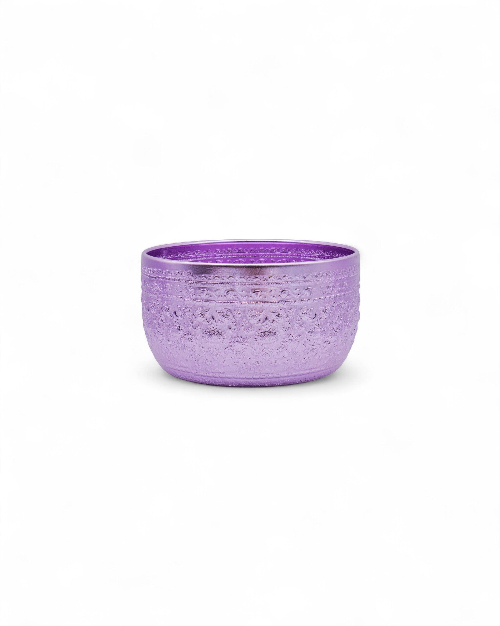 Thai Embossed Aluminium Bowl (L) - 30cm