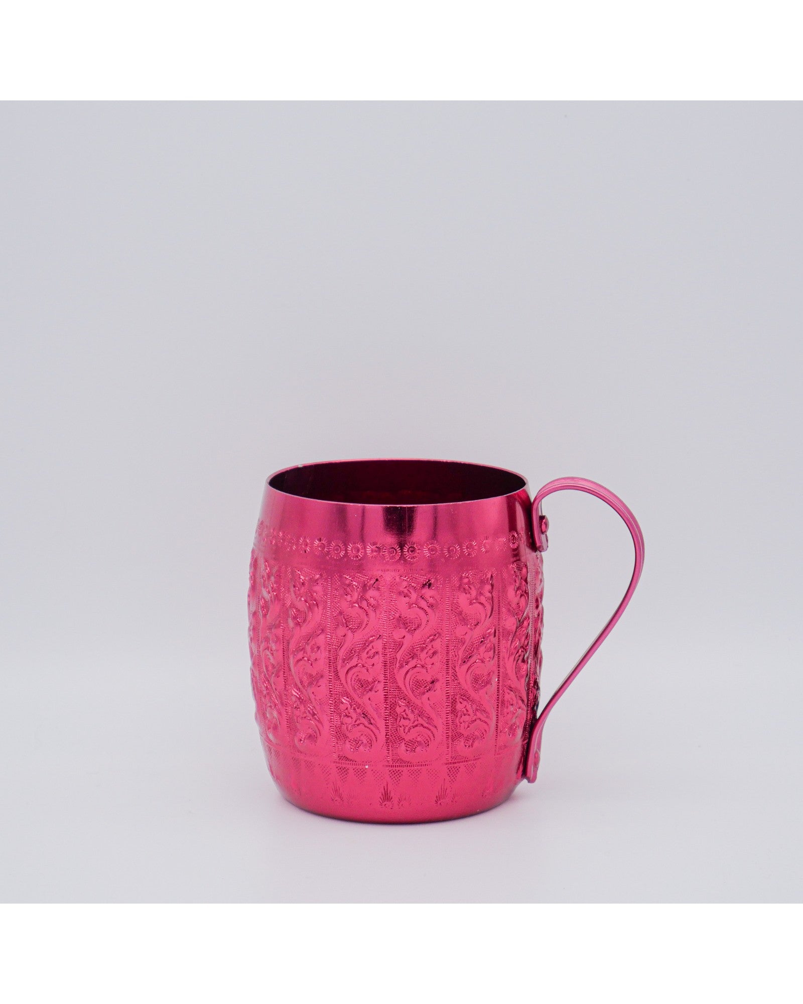 Pastel Embossed Thai - Patterned Aluminium Mugs 9 cm - Set of 3 - Surround Living - 7