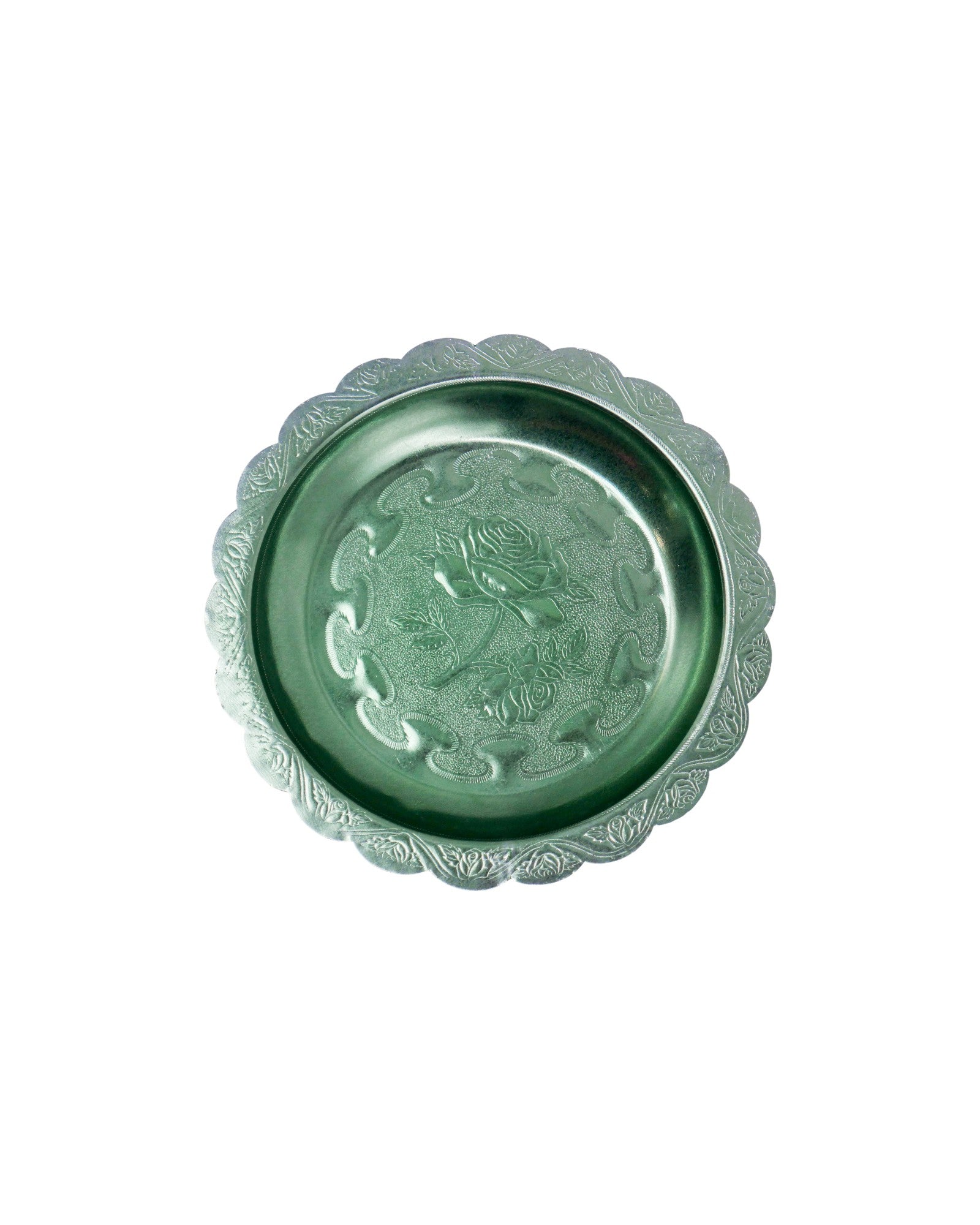 Colourful Embossed Thai - Patterned Rose Tray Collection 17 cm - Set of 9 - Surround Living - 14