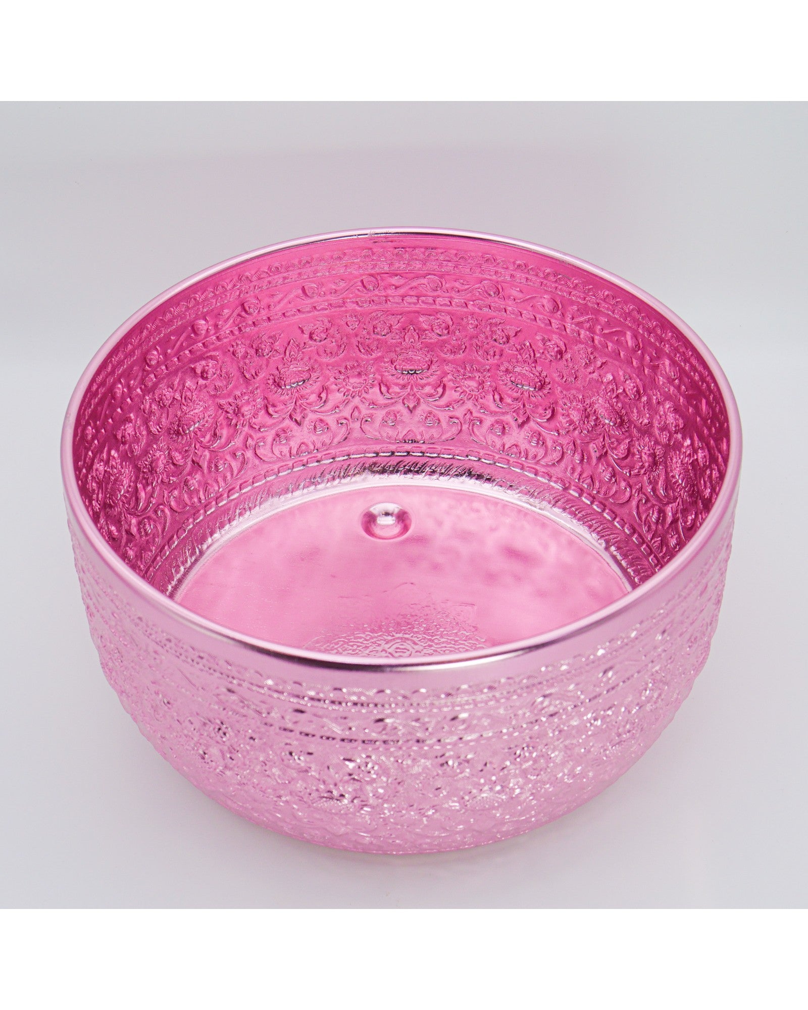 Thai Embossed Aluminium Bowl (L) - 30cm