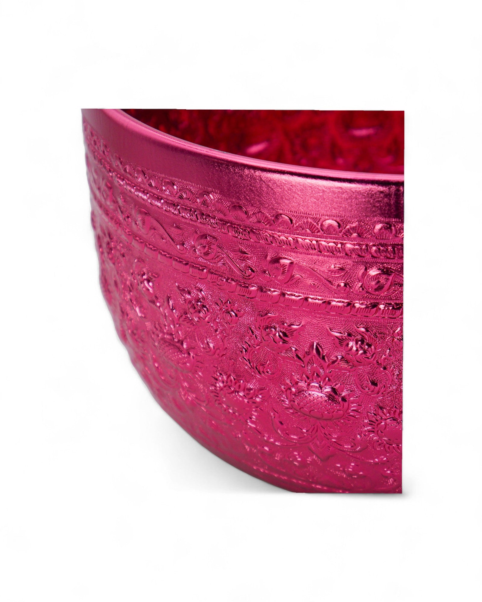 Thai Embossed Aluminium Bowl (L) - 30cm