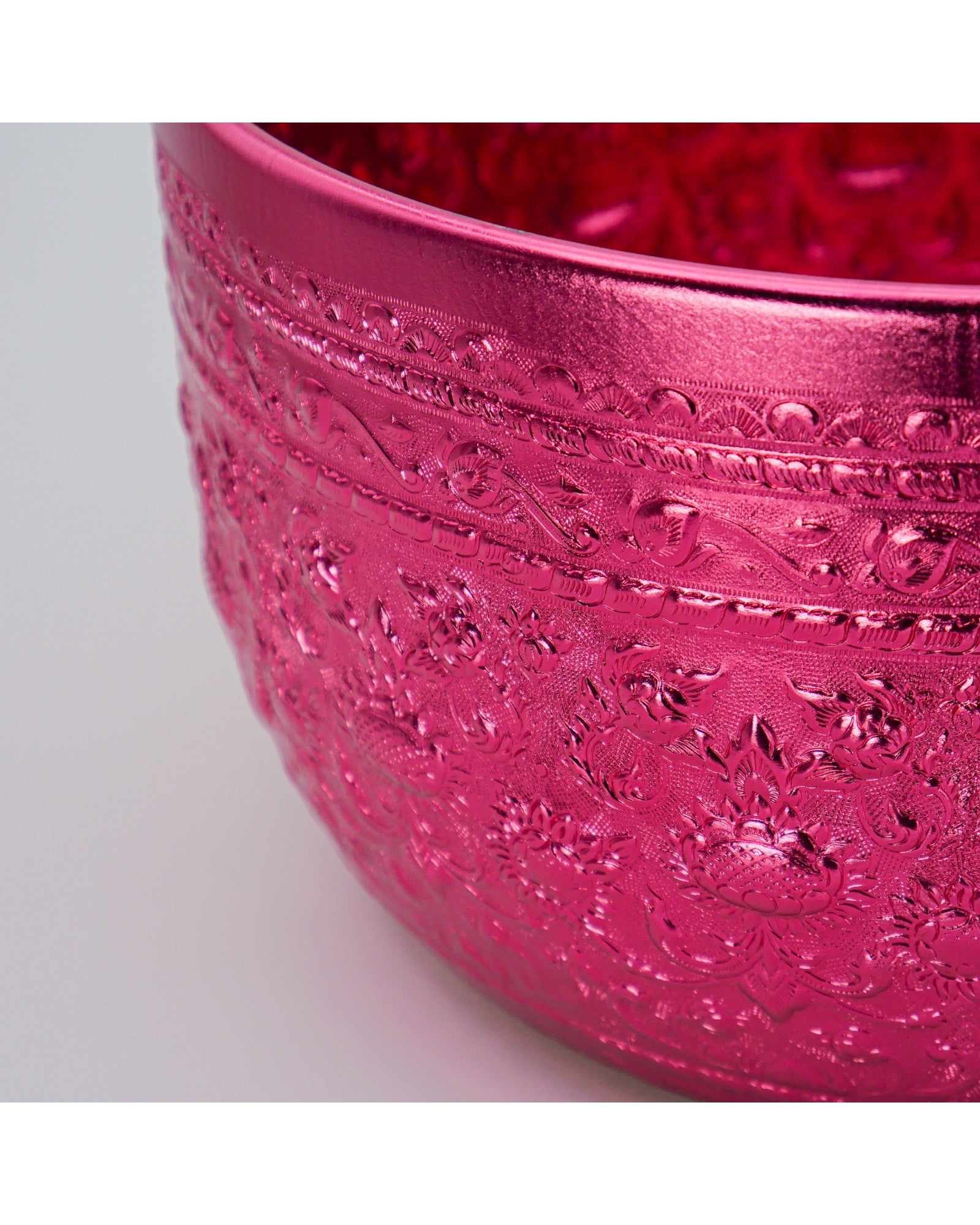 Thai Embossed Aluminium Bowl (L) - 30cm