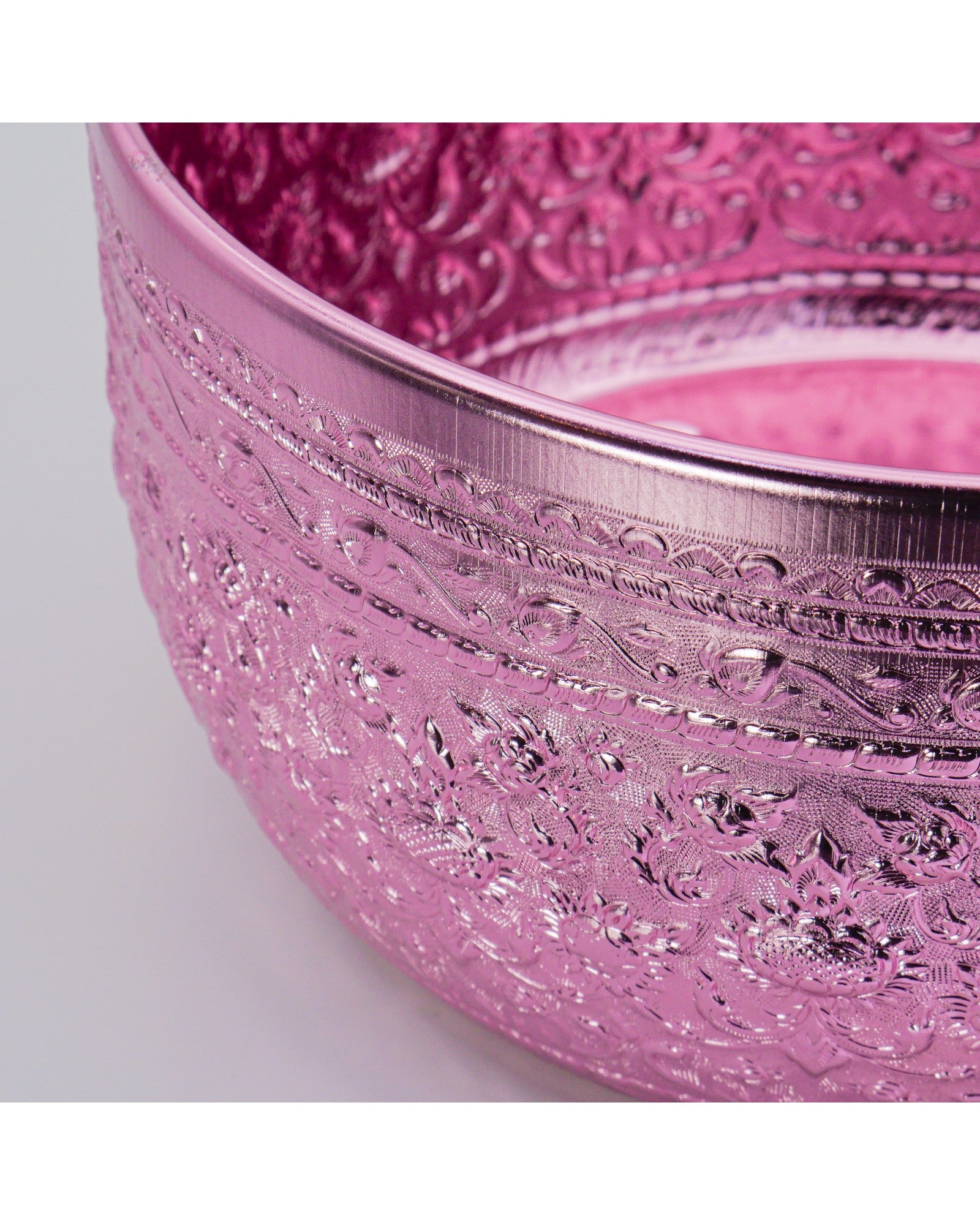 Thai Embossed Aluminium Bowl (L) - 30cm