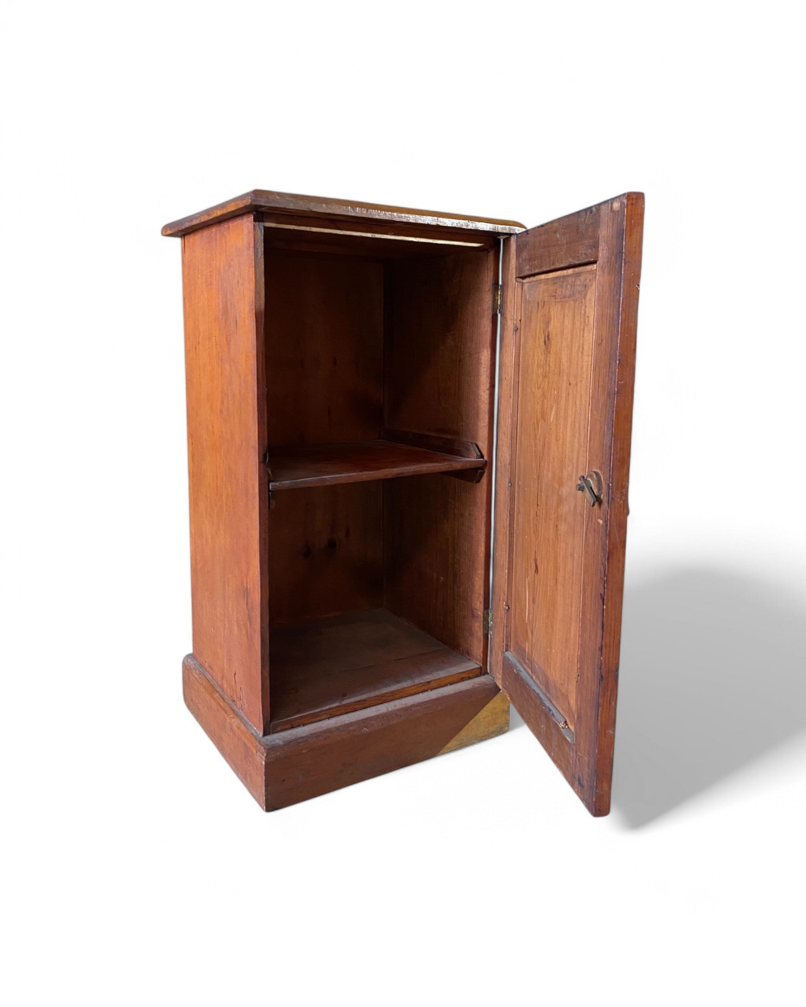 Vintage Wooden Swing Door Mini Cabinet Nightstand