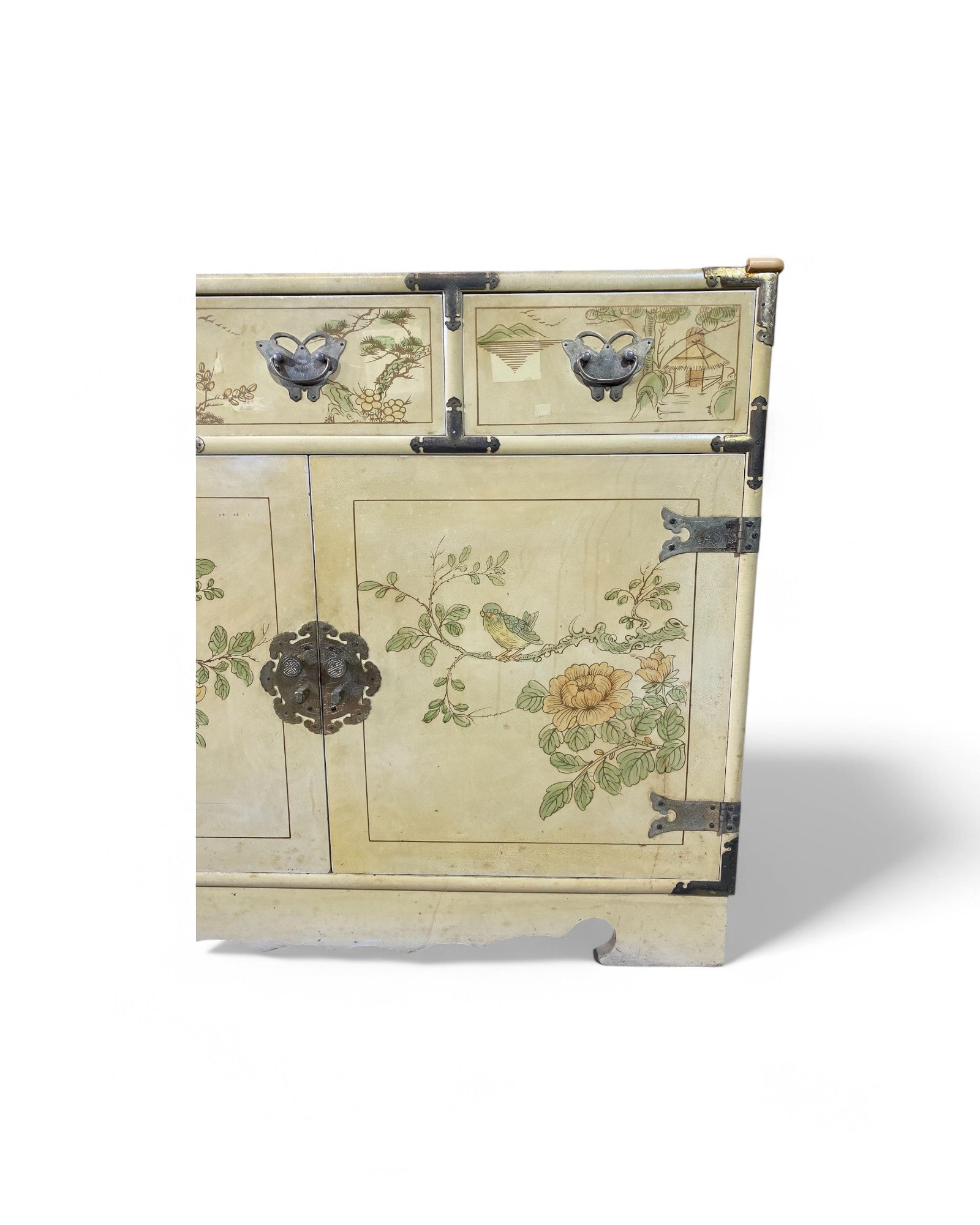 Hand-Painted Korean Mother-of-Pearl Inlay Chest
