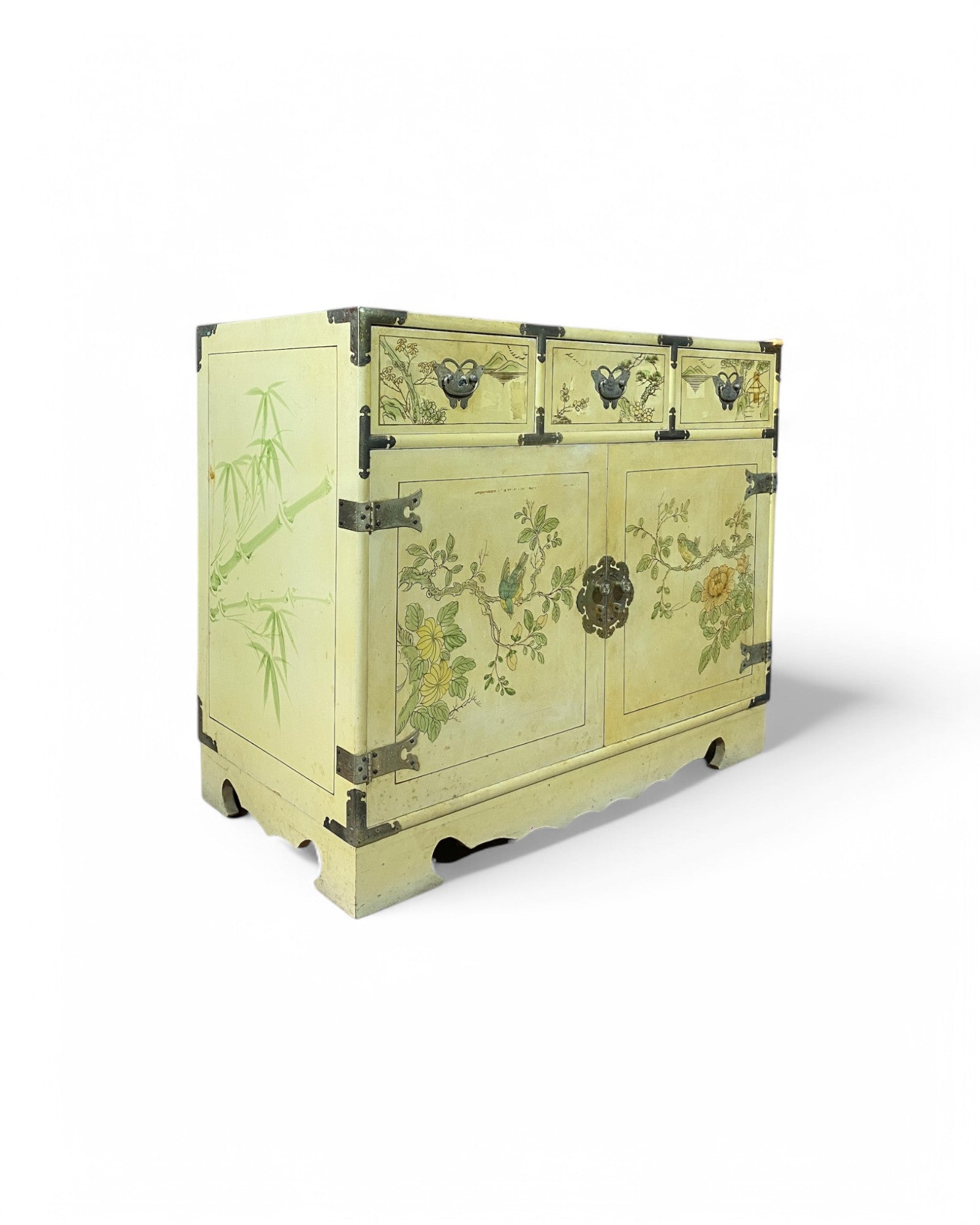 Hand-Painted Korean Mother-of-Pearl Inlay Chest