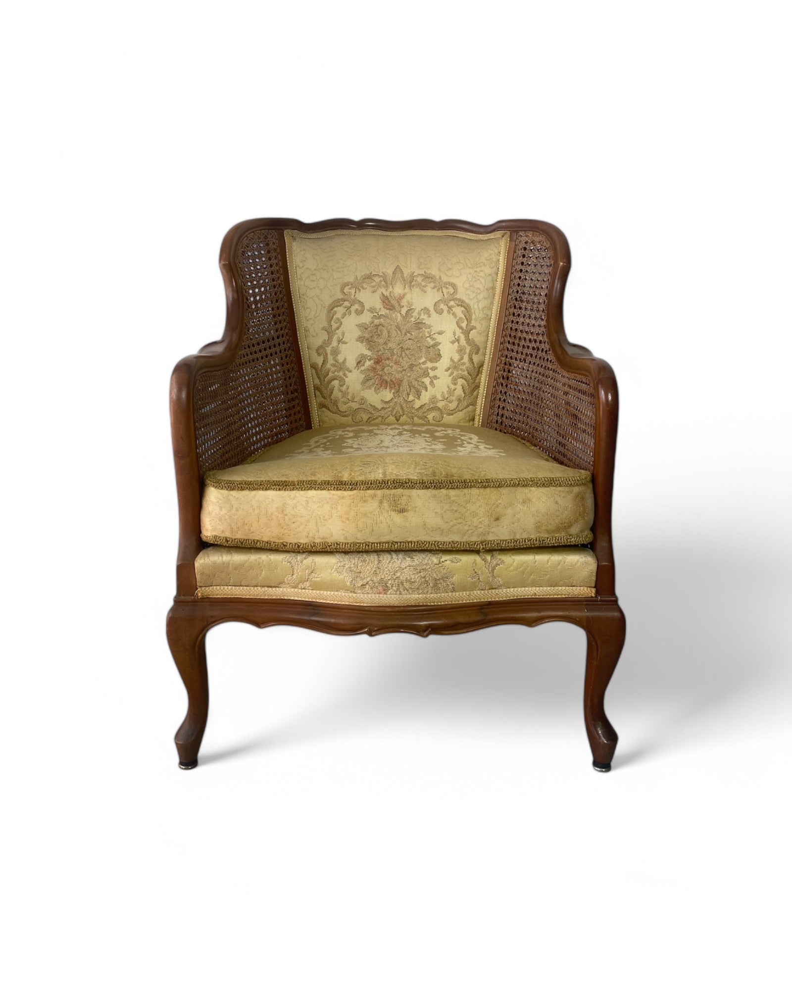 Beautiful Louis XV-style caned Bergère armchair - Set of 2