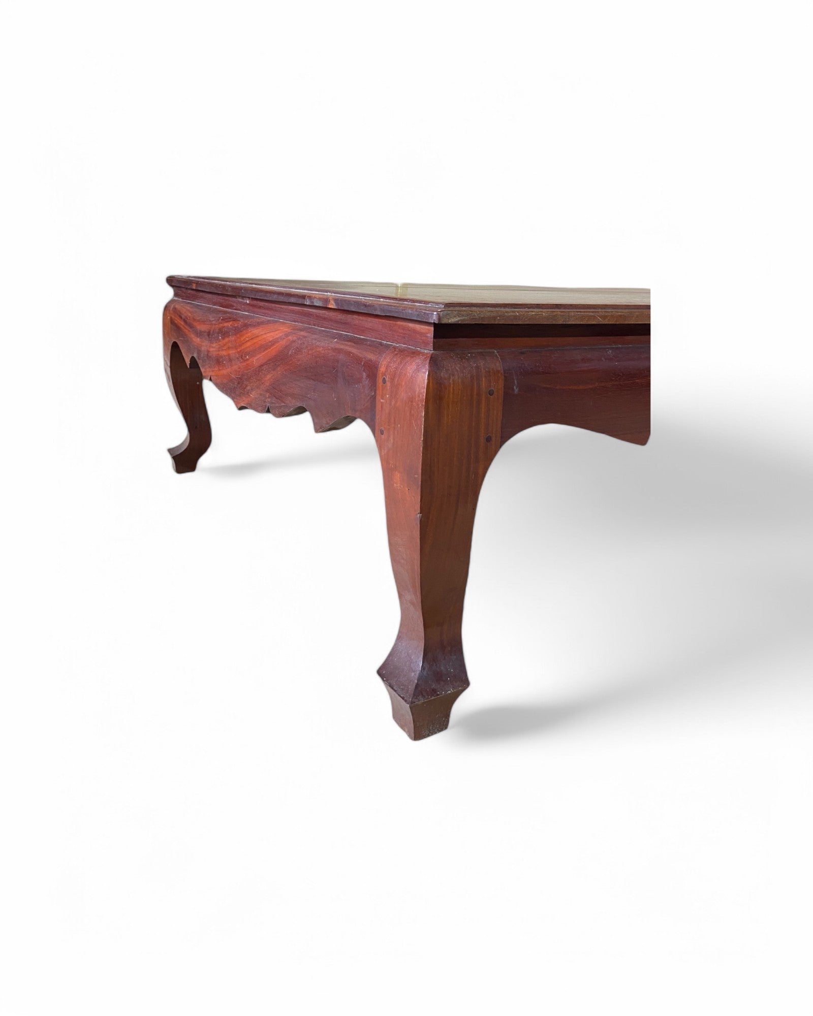 Extra Large Low Thai Carved Teak Coffee Table