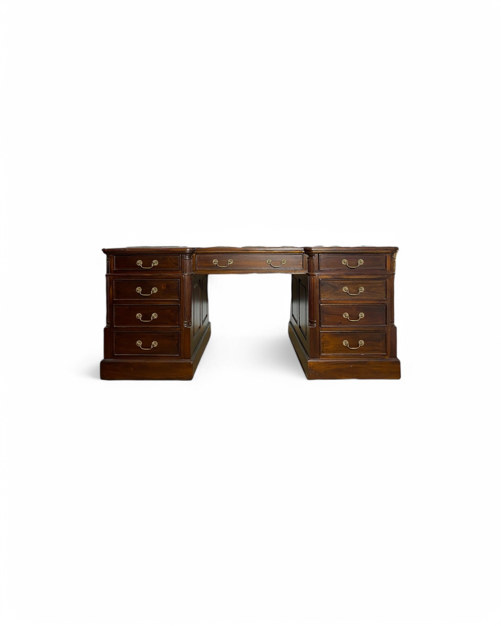 Large Double-Sided Drawer Vintage Working Desk