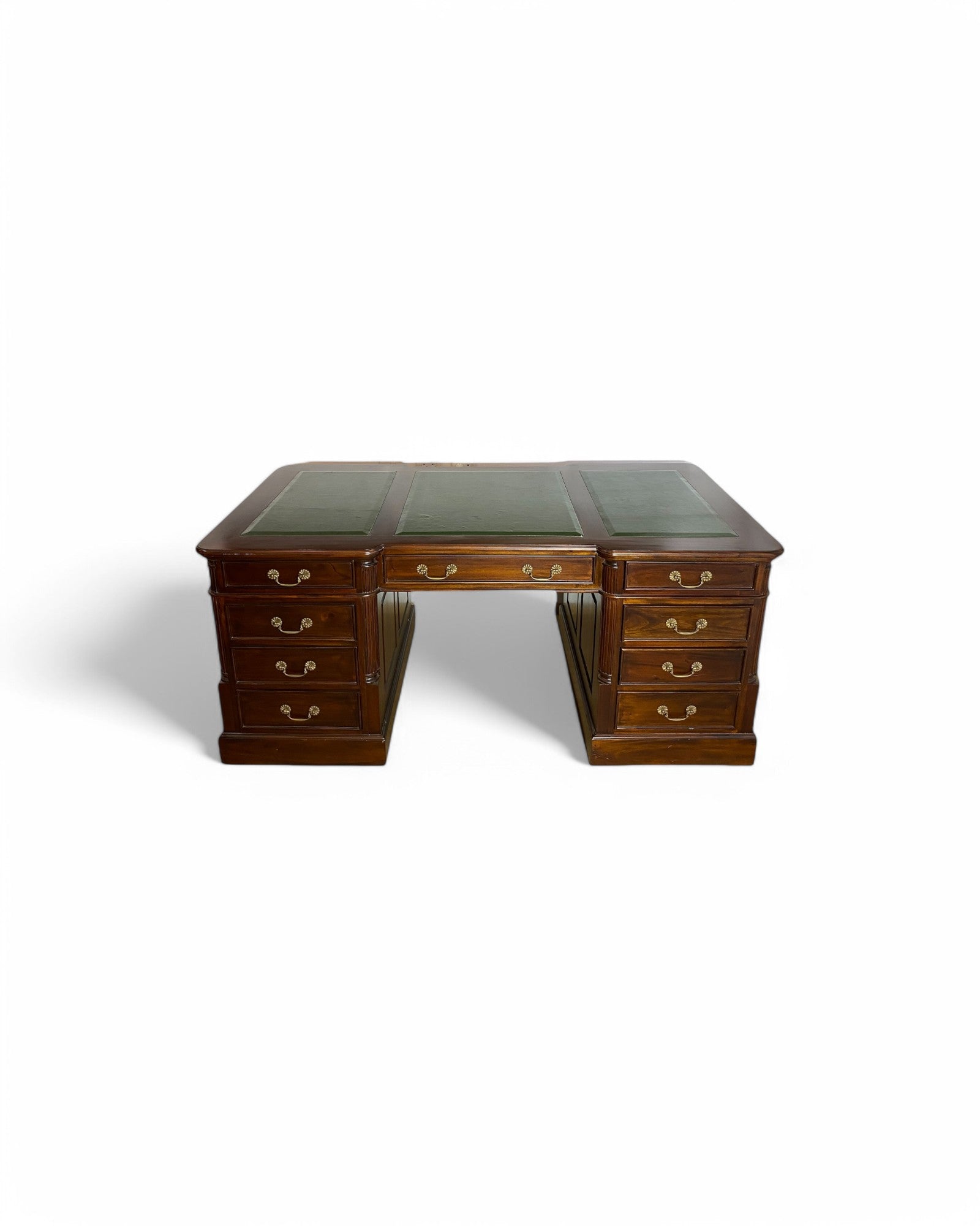 Large Double-Sided Drawer Vintage Working Desk