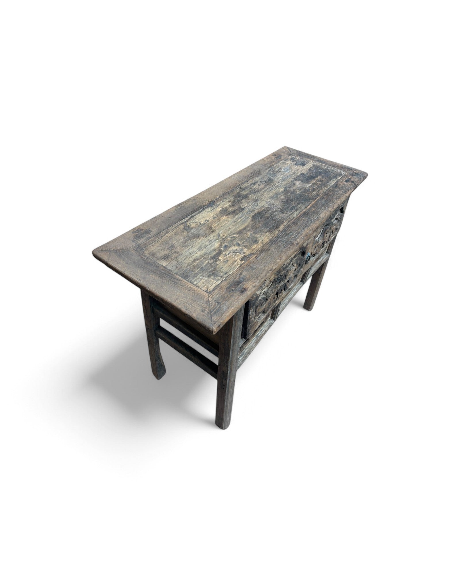 Antique Indo-Chinese Carved Teak Console