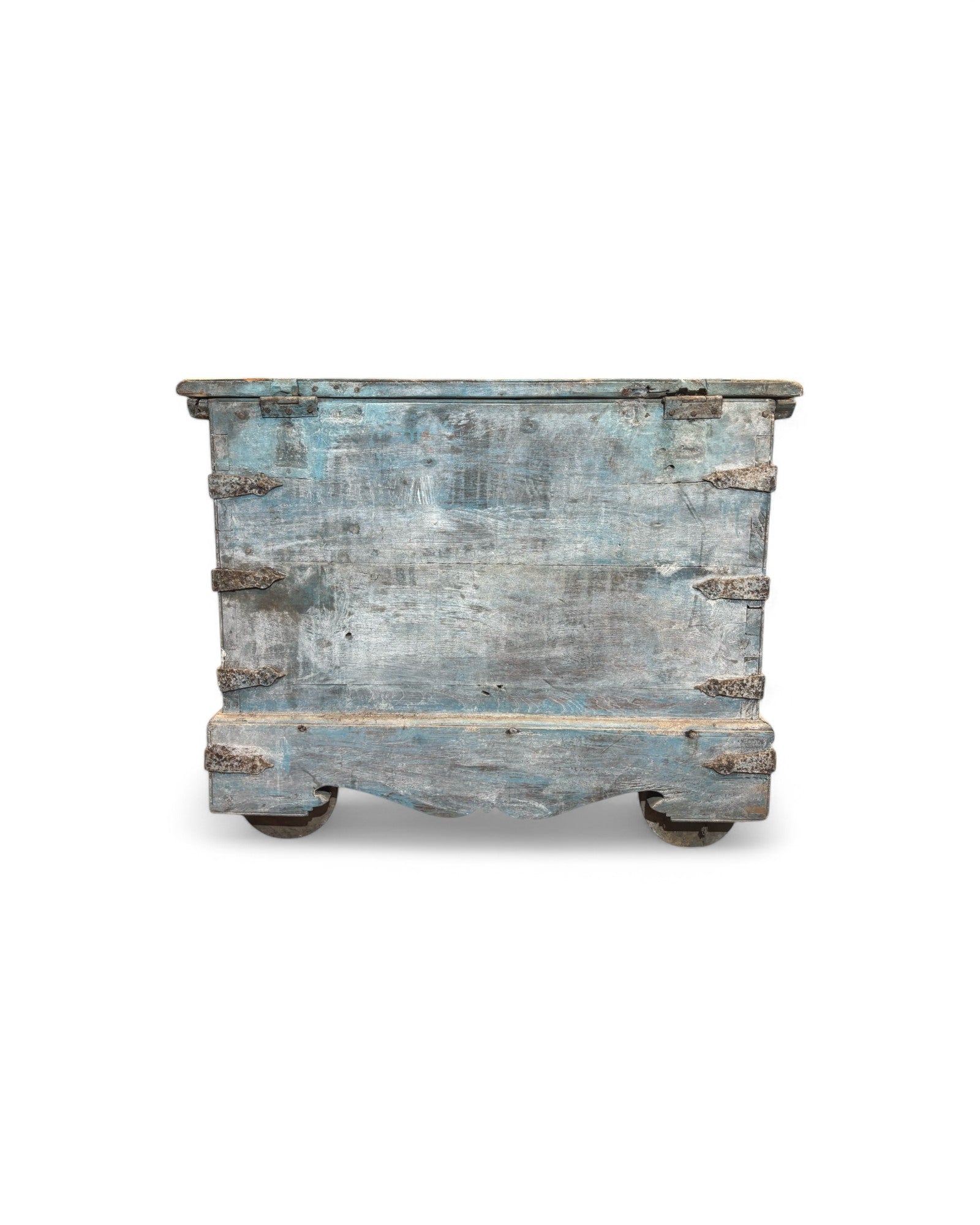 1940 Baby Blue Wooden Goa Storage Chest