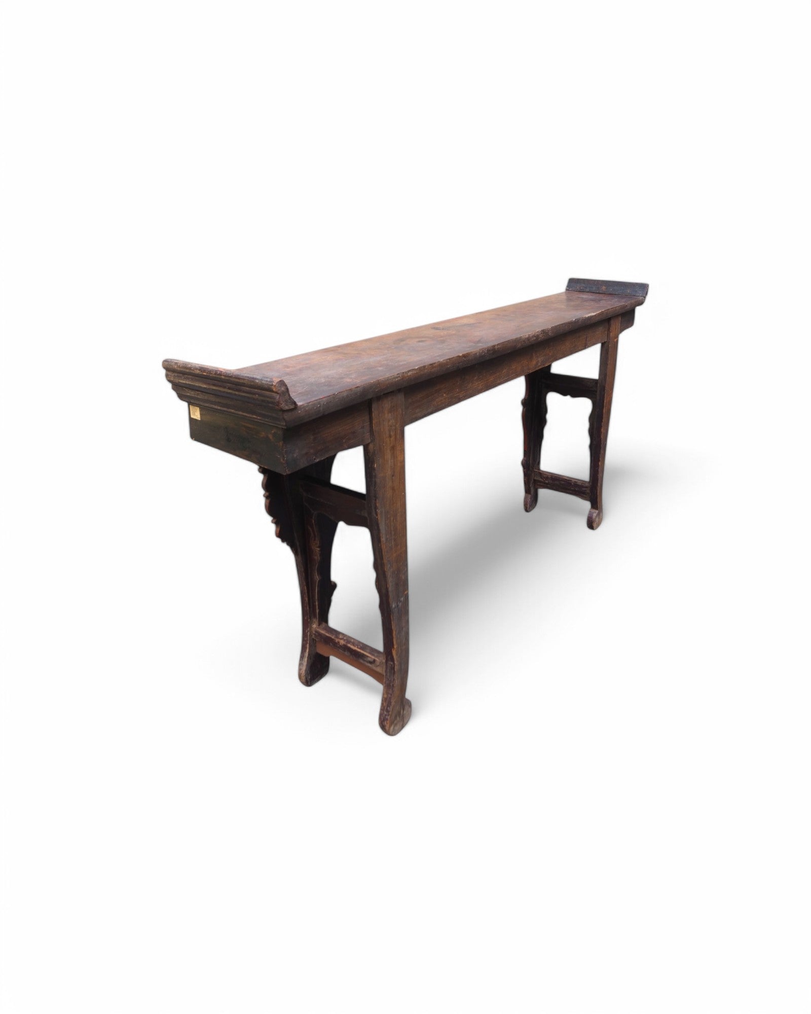 Fujian Red & Black Trim Emperor Mid Qing Ornate Console