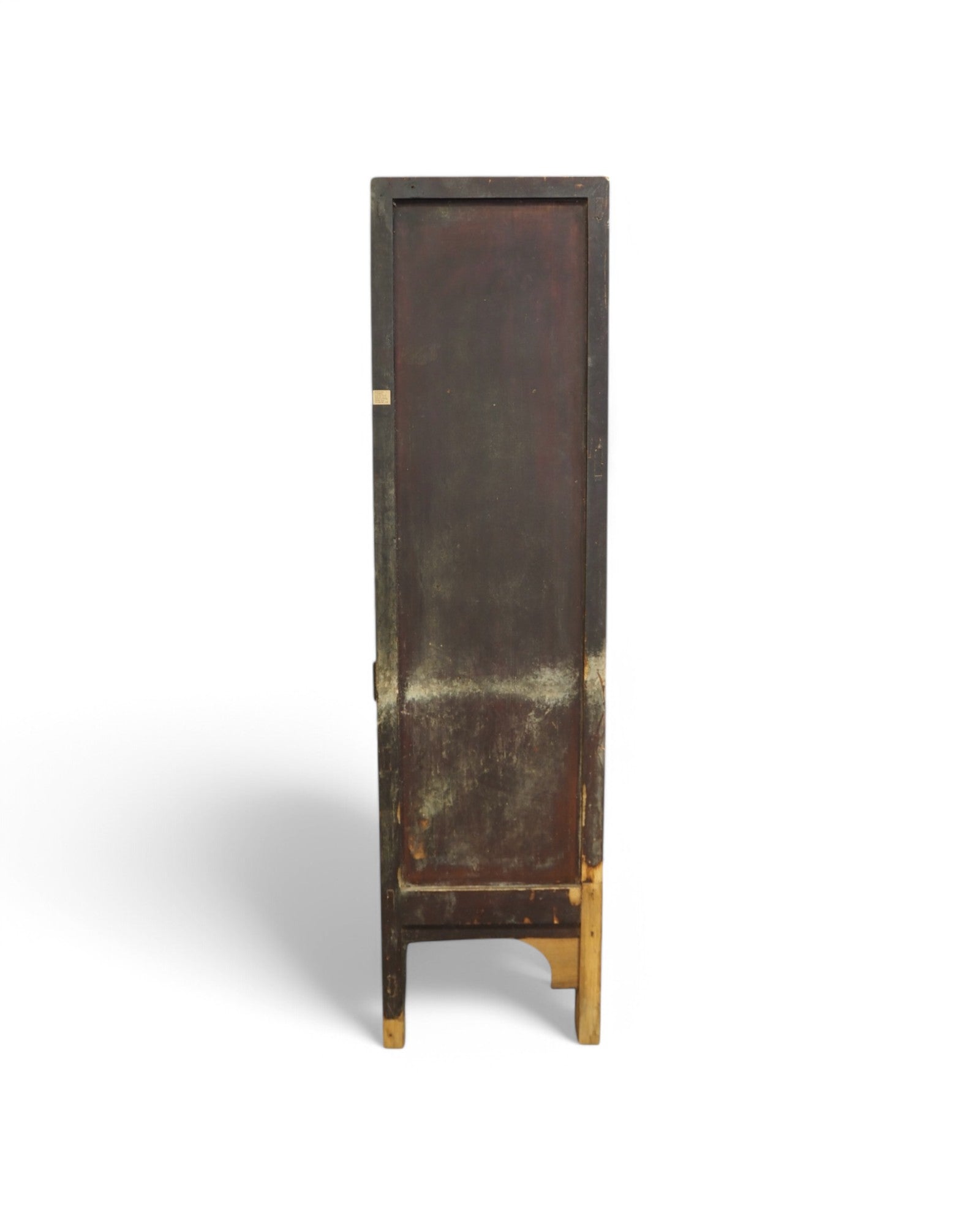 Mid-Qing Dynasty Antique Black Elm Chinese Clothing Cabinet