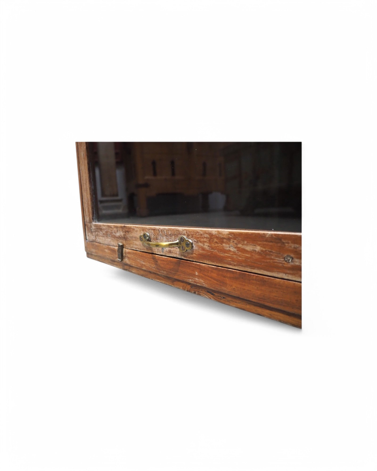 Gujarat Teak Glass Wall Display Cabinet