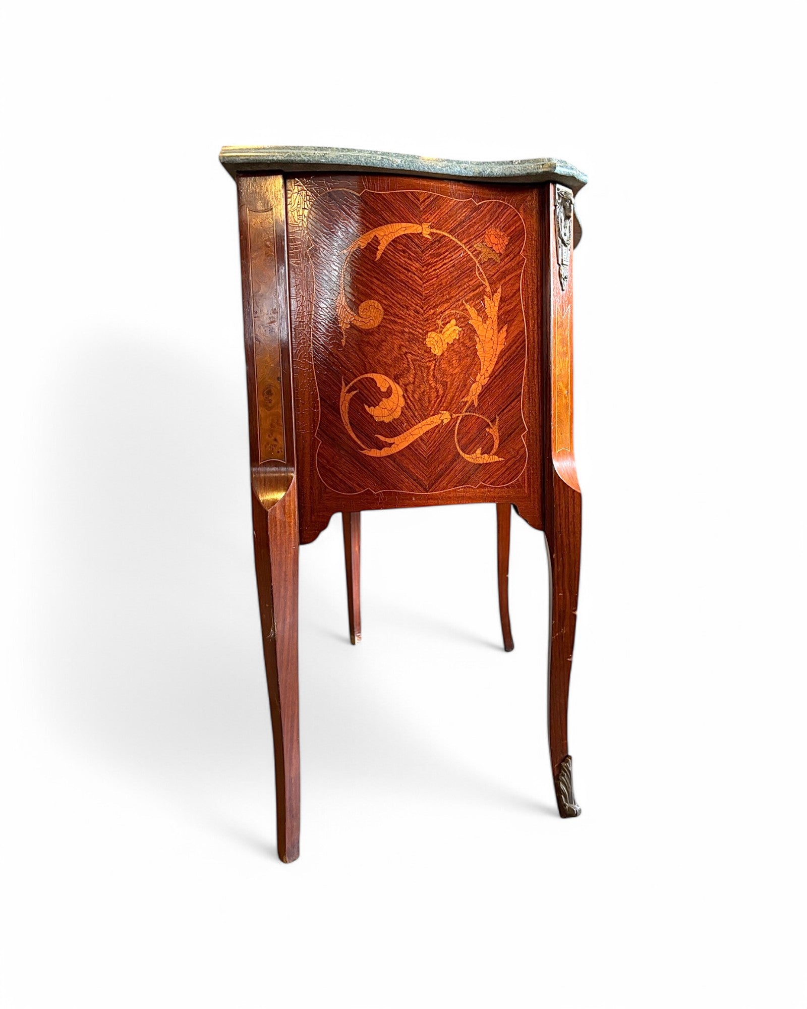 Deep Emerald Chest Louis XV French Commode
