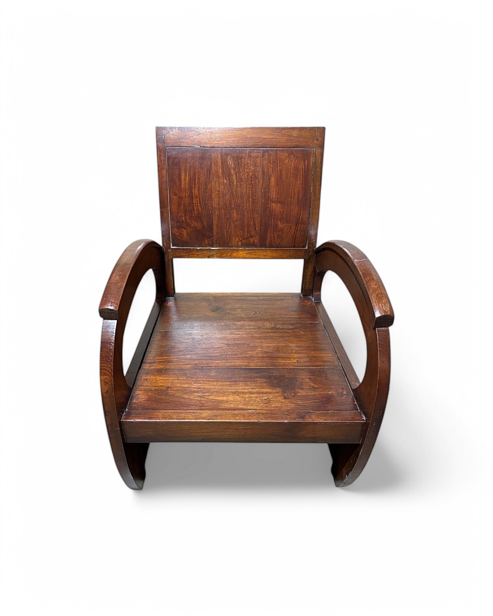 Indo Chinese Dark RoseWood Thai Antique Chairs - Set of 2