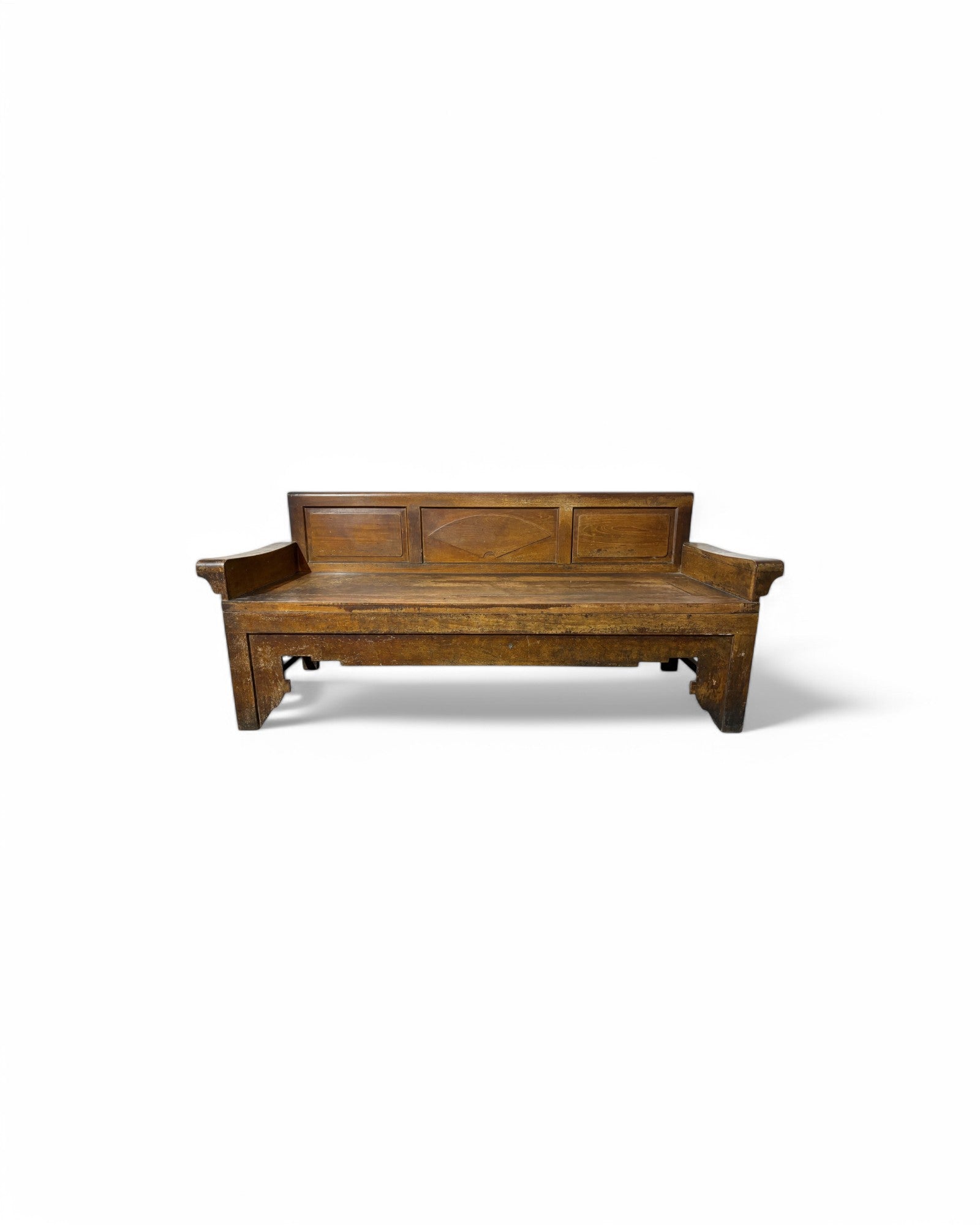 Antique Chinese Elm Wood Bench