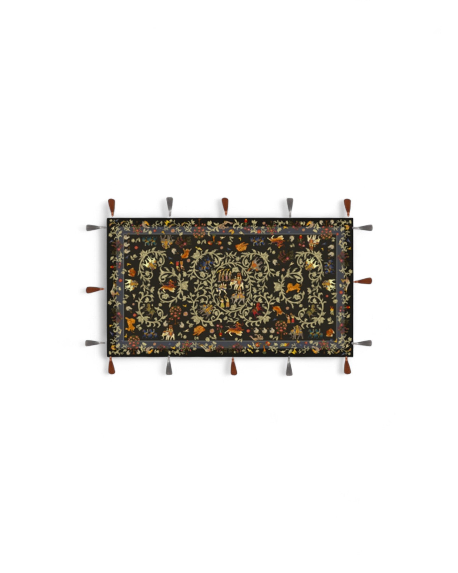 Fleece Throw with Thai Fairy Tales Print – Elephant & Tiger