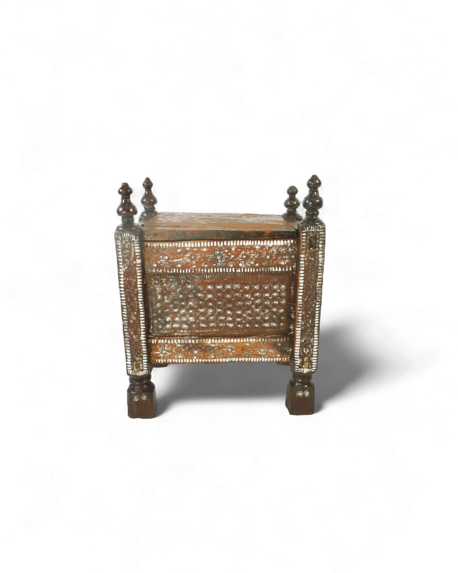 Antique Buner Valley Cedar Chest with Metal Studwork