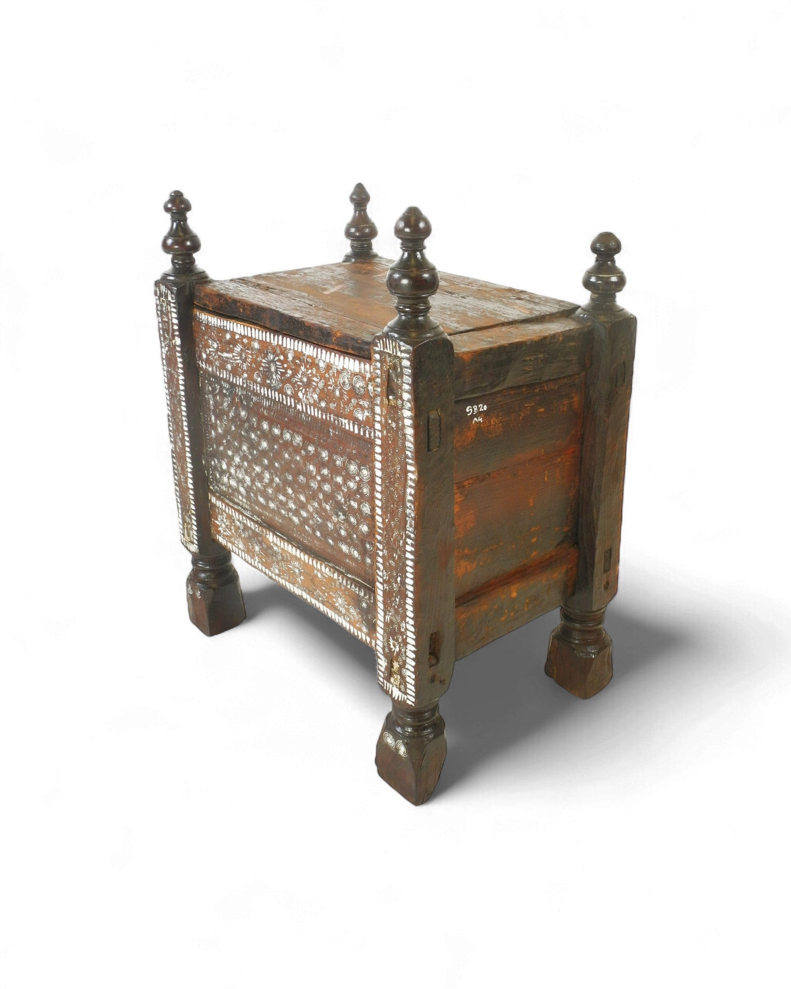 Antique Buner Valley Cedar Chest with Metal Studwork