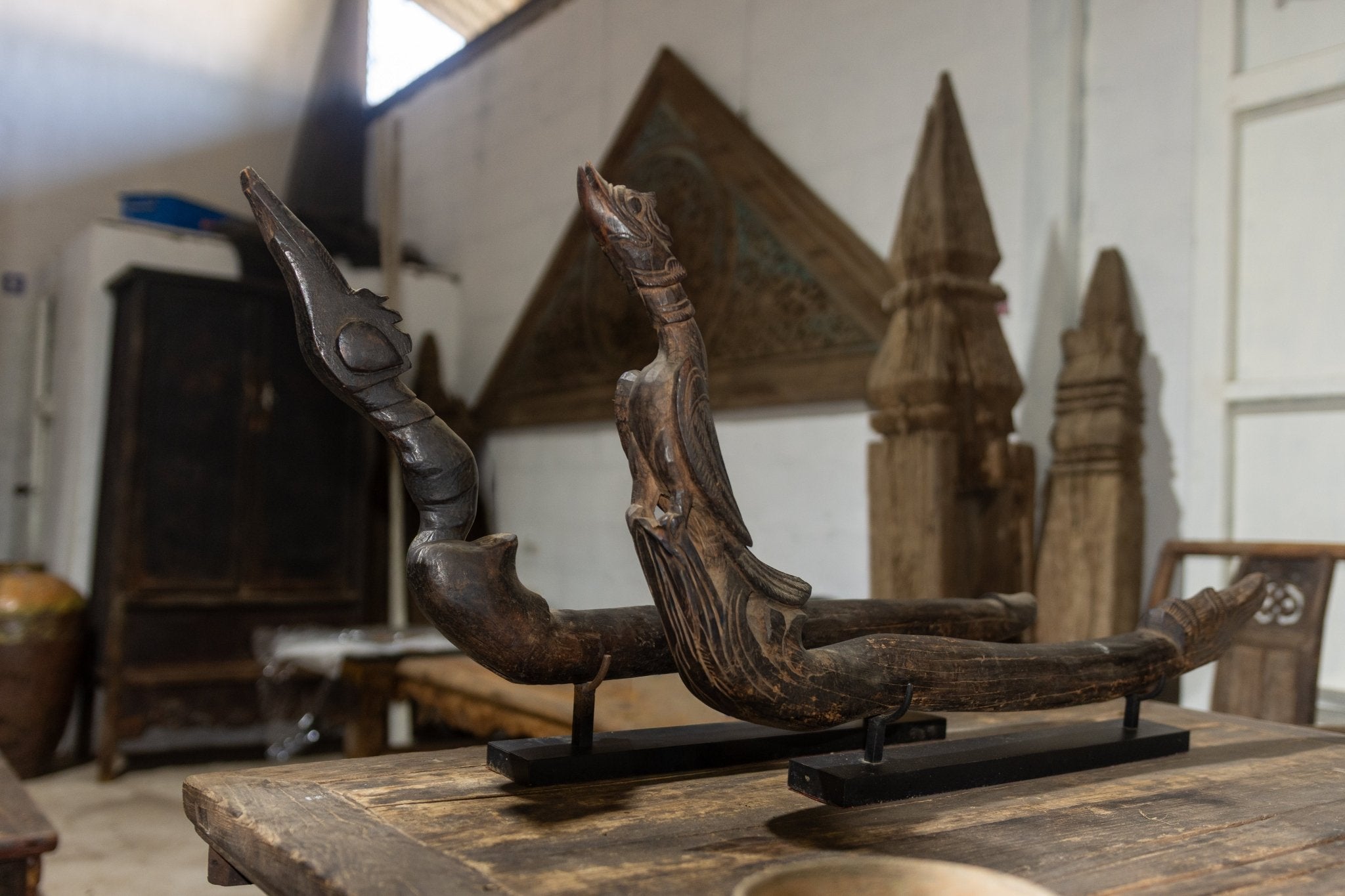 Burmese Oxcart Decorative Woodcarving - Surround Living - 4