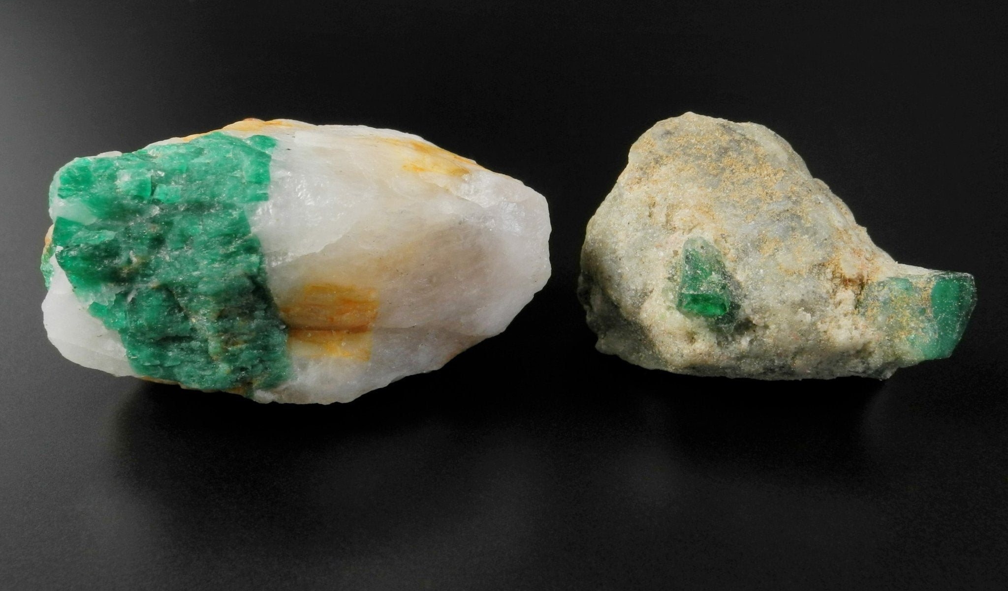 Pair of Emerald Crystal Specimens - 2 - Surround Living - 7