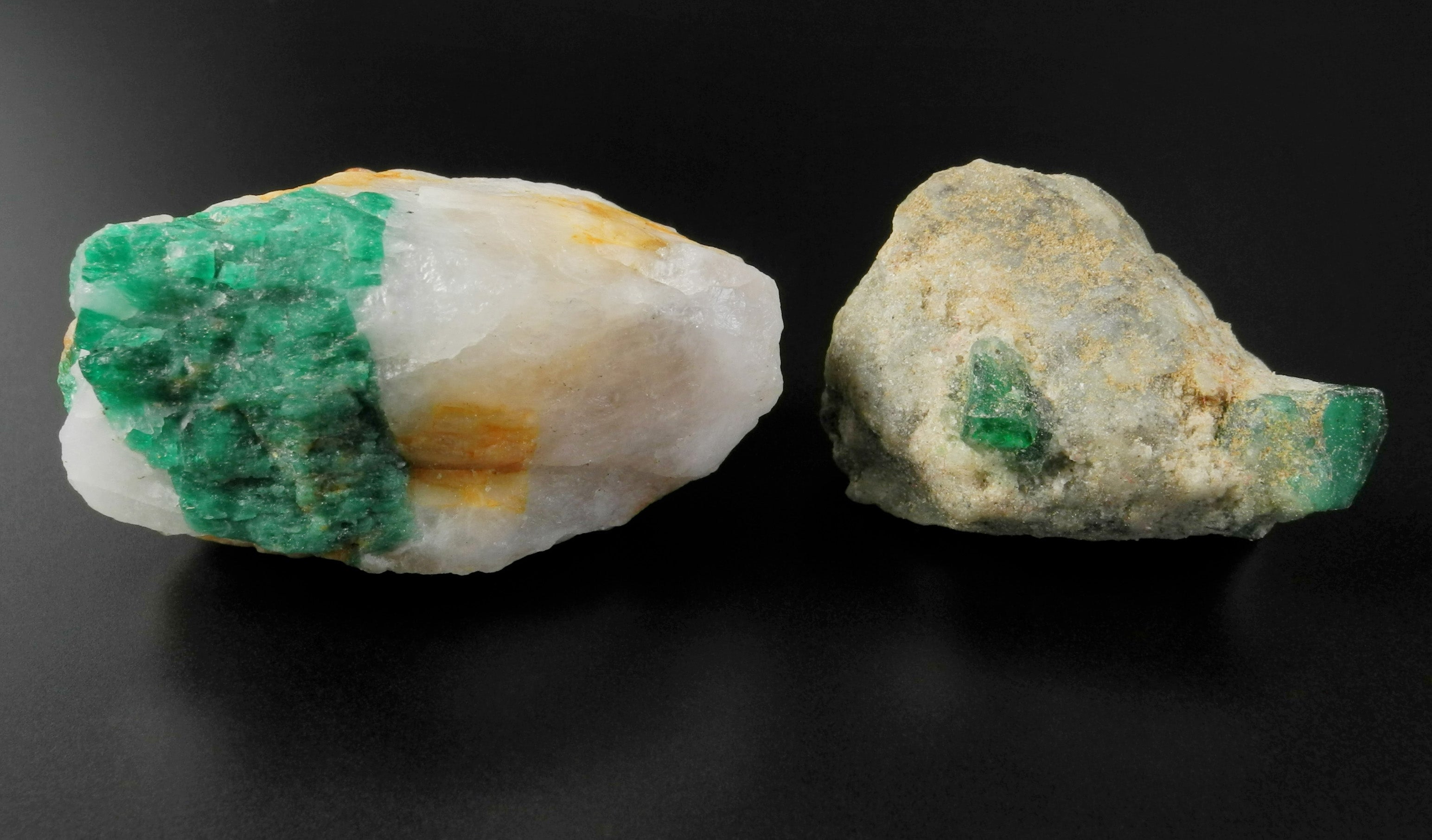 Pair of Emerald Crystal Specimens - 2