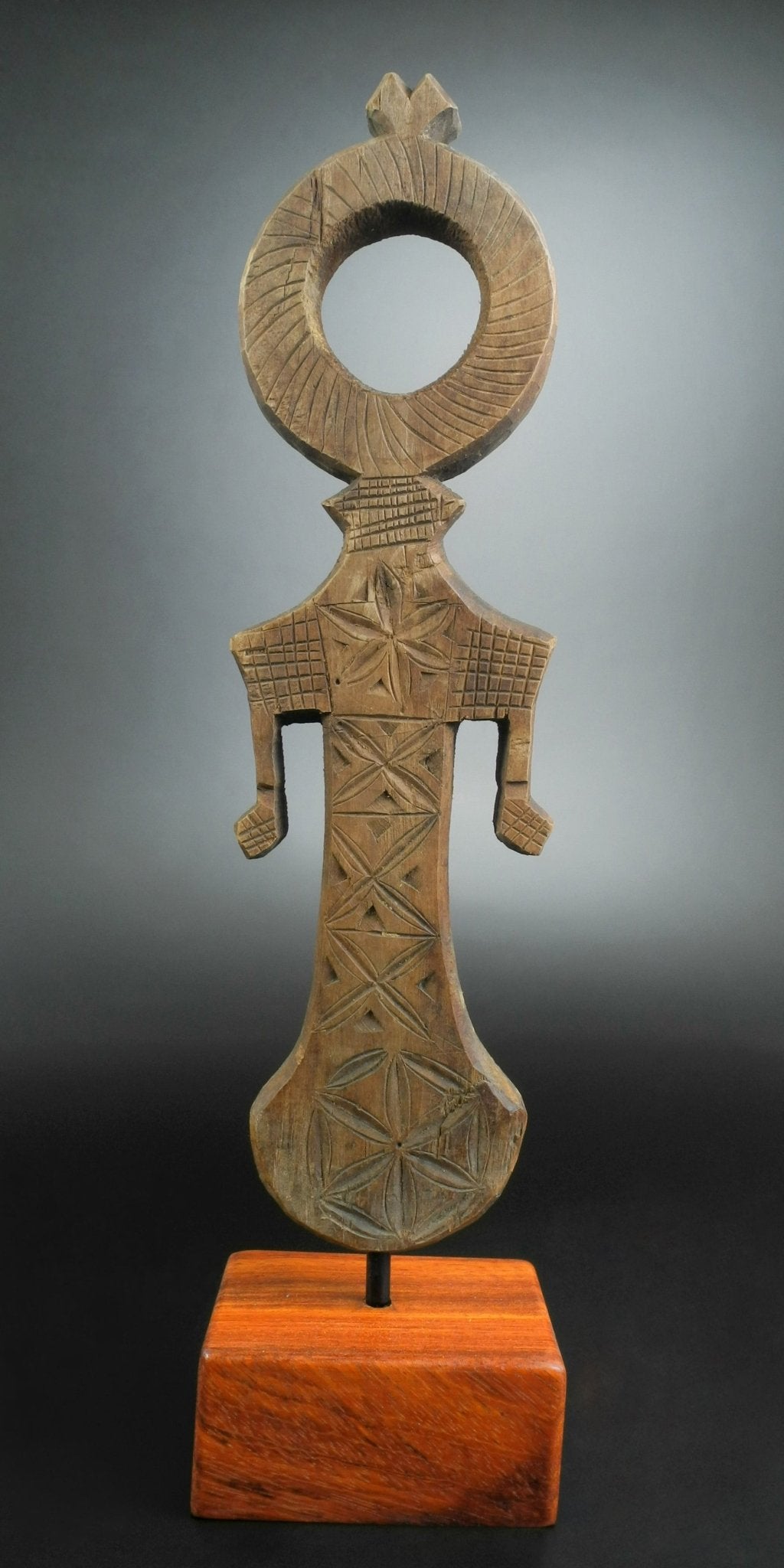 Human - Shaped Wooden Churn Handle (Swat Valley) - Surround Living - 3
