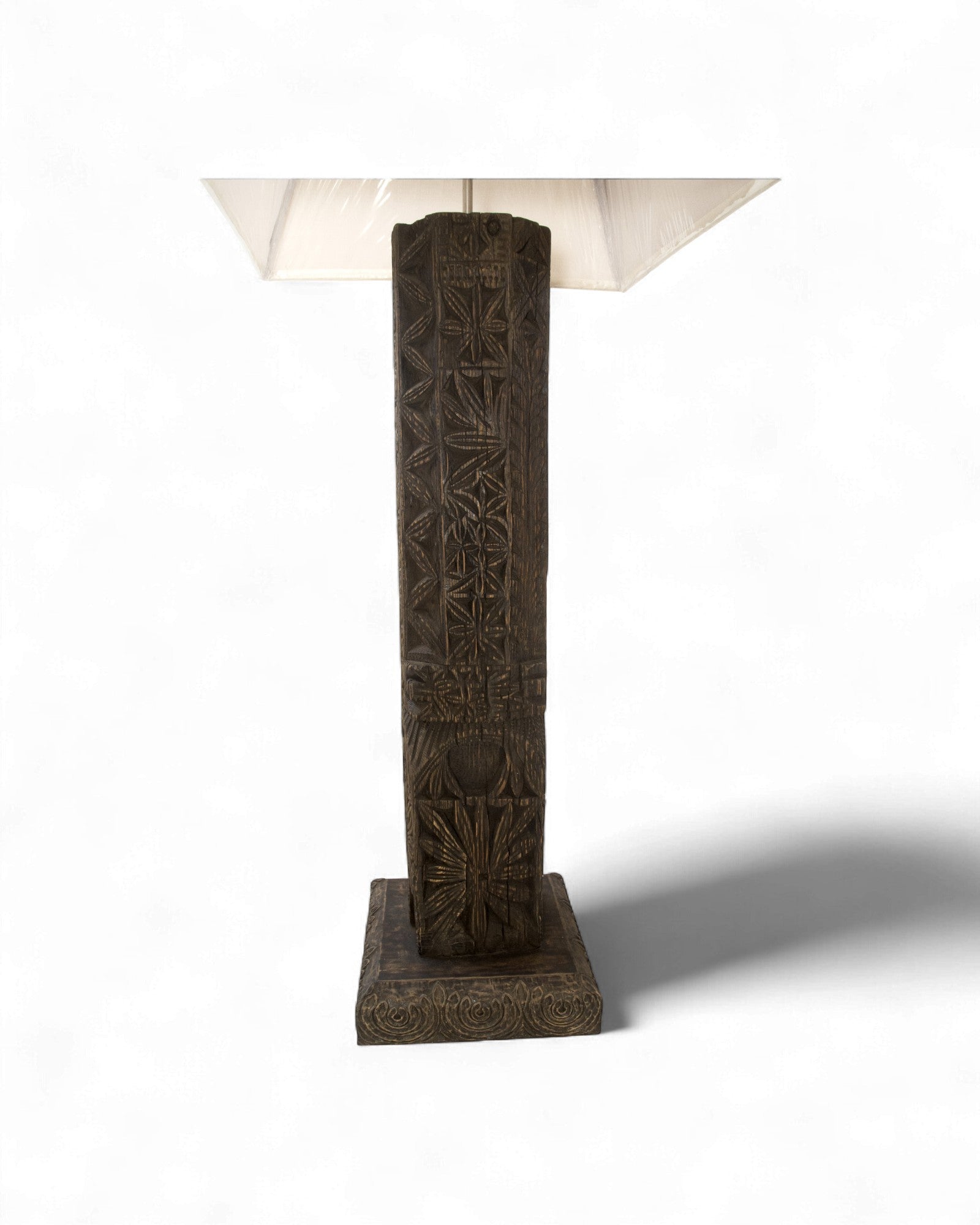 Swat Valley Carved House - Post Floor Lamp - Surround Living - 2