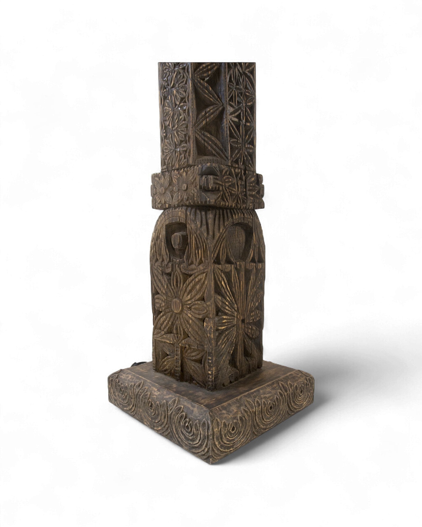 Swat Valley Carved House - Post Floor Lamp - Surround Living - 4