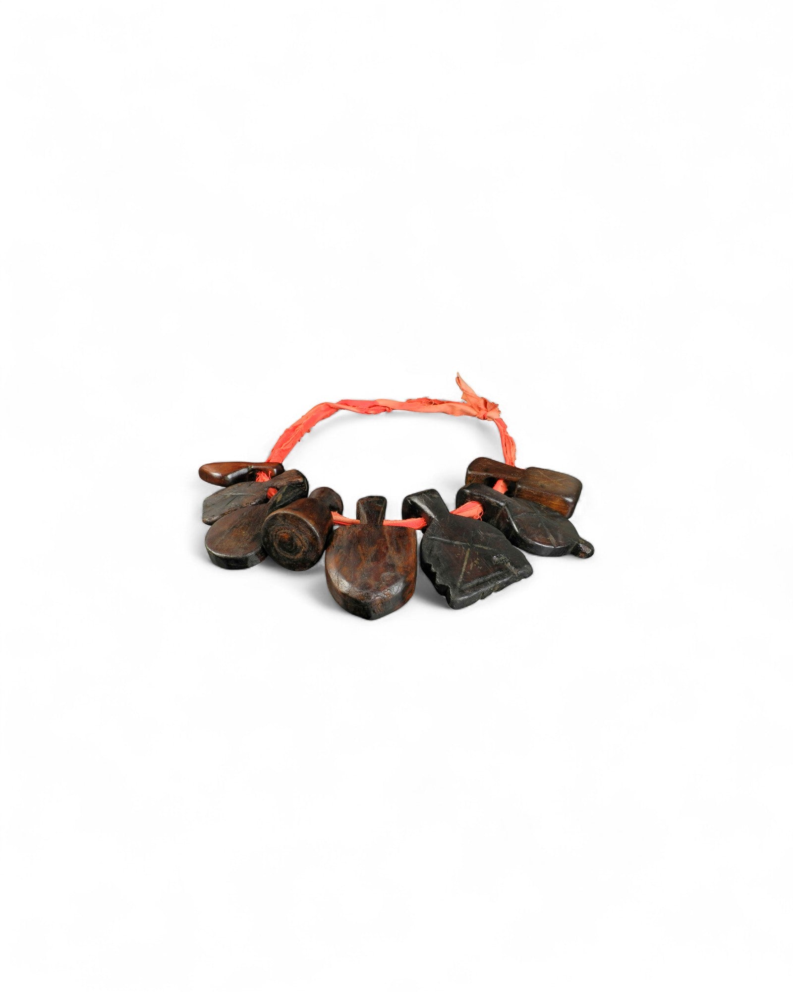Necklace with Wooden Protective Amulets