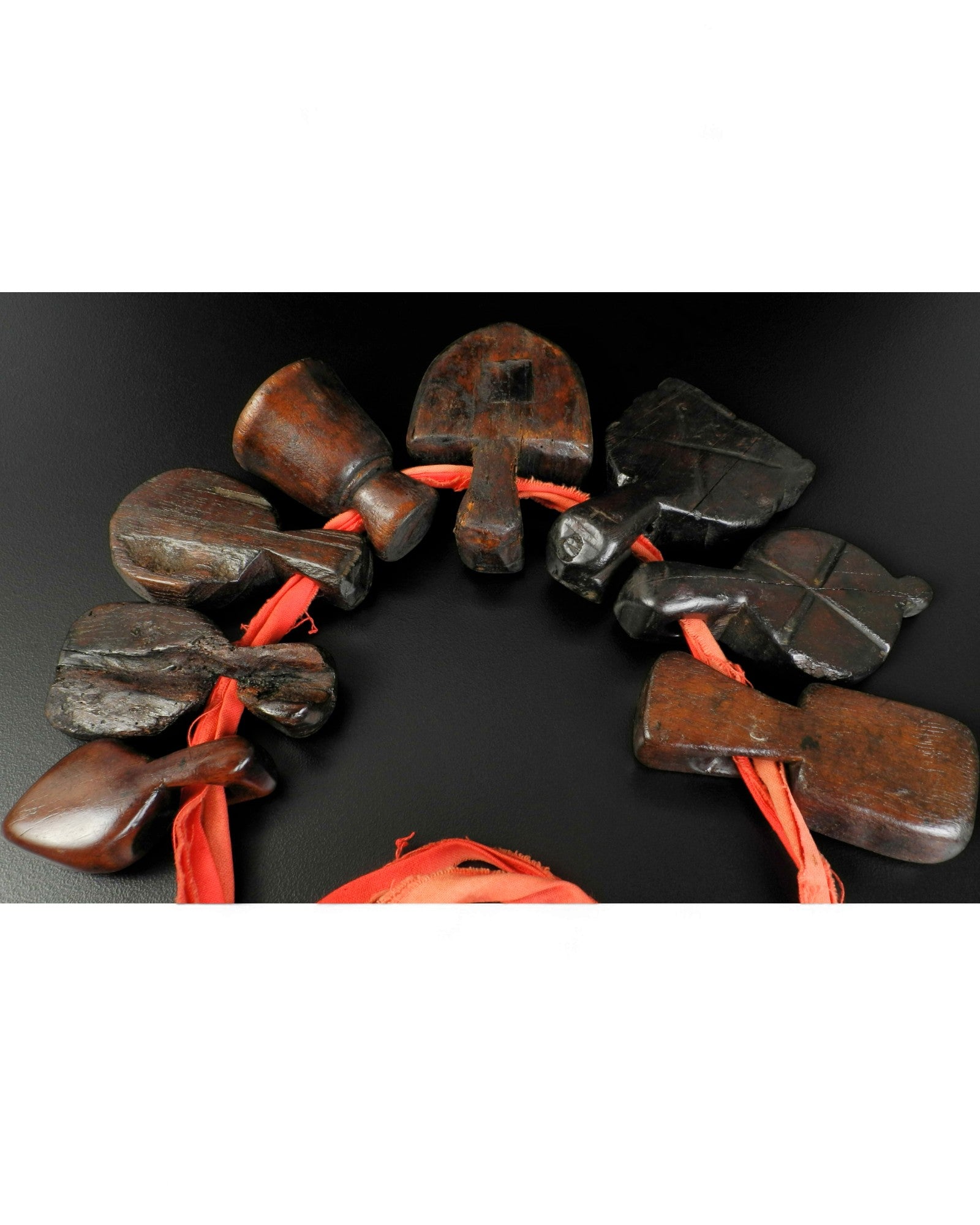 Necklace with Wooden Protective Amulets