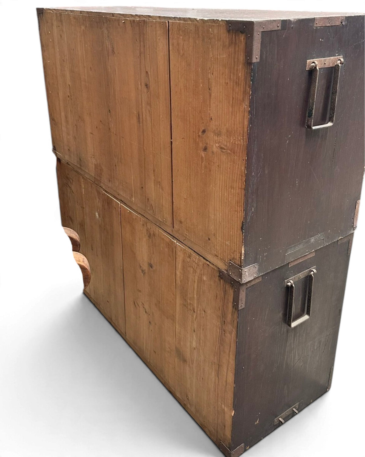 Rare Japanese Sado Island Isho Tansu with Original Iron Hardware