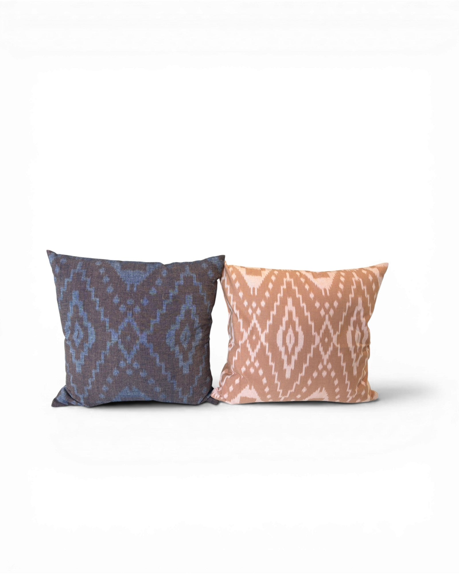 Ikat Cushion - Pale Pink and Dark Apricot - Surround Living - 4