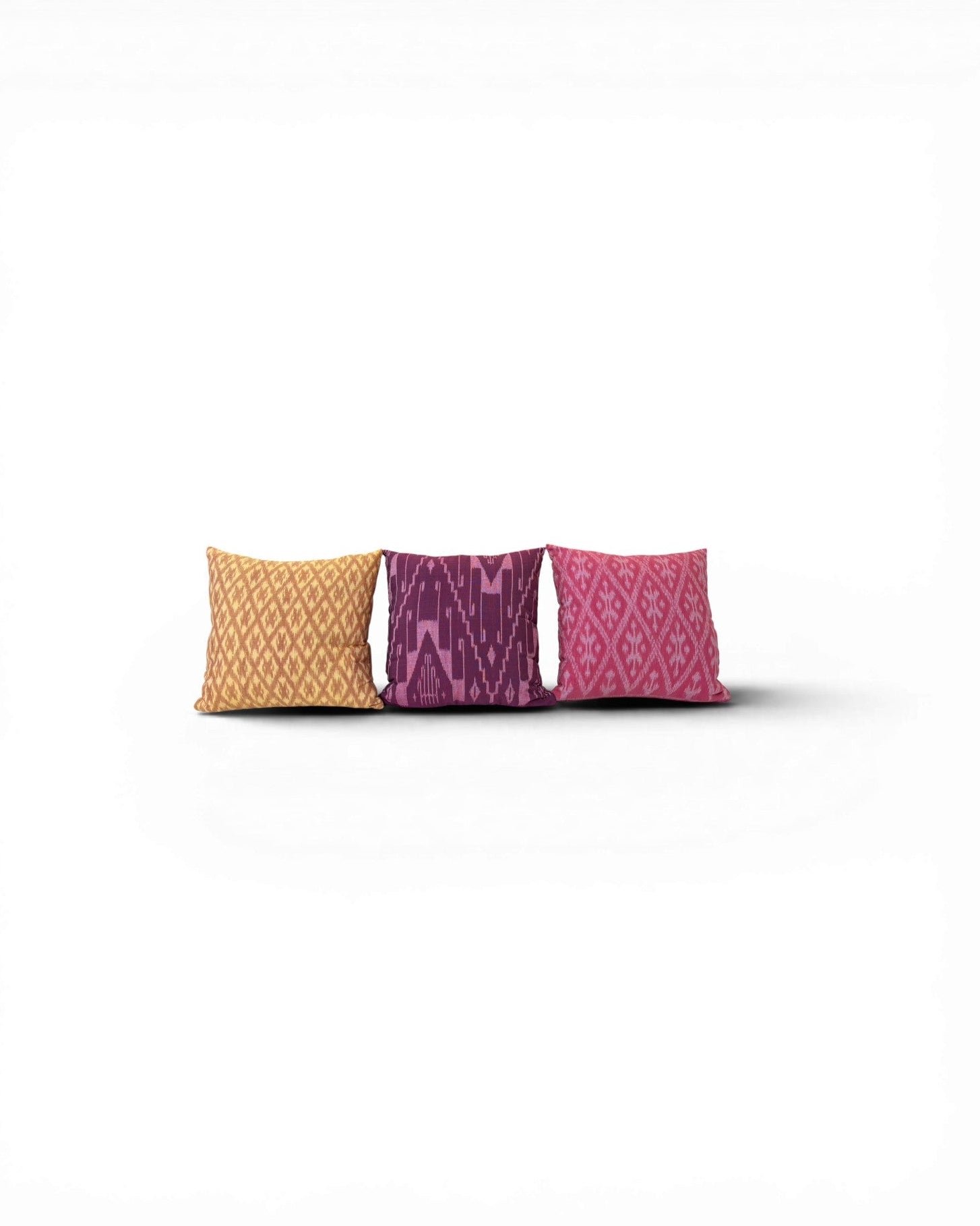 Ikat Cushion - Beige and Apricot mudmee - Surround Living - 1